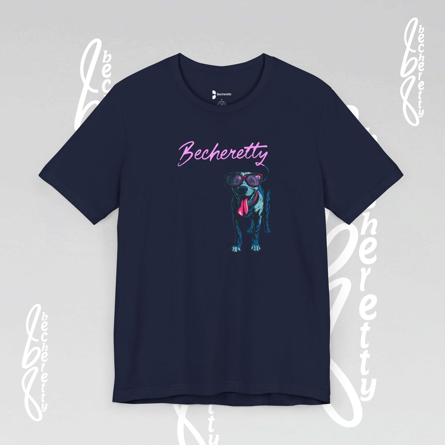 Dog Lovers T-Shirt Unisex - Art Graphic Becheretty - Unique Pet Apparel - Casual Wear