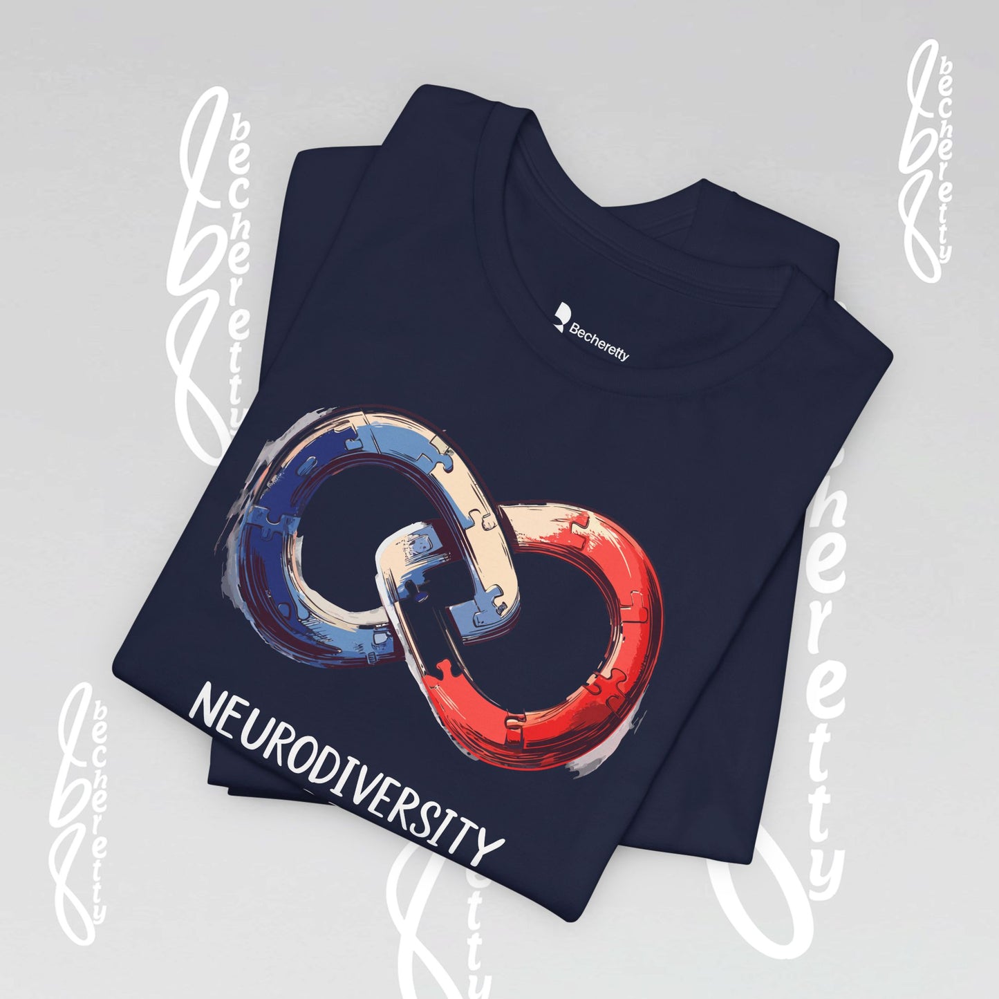 Neurodiversity Pride Tee - Graphic Art Becheretty - Summer, Casual T-Shirt