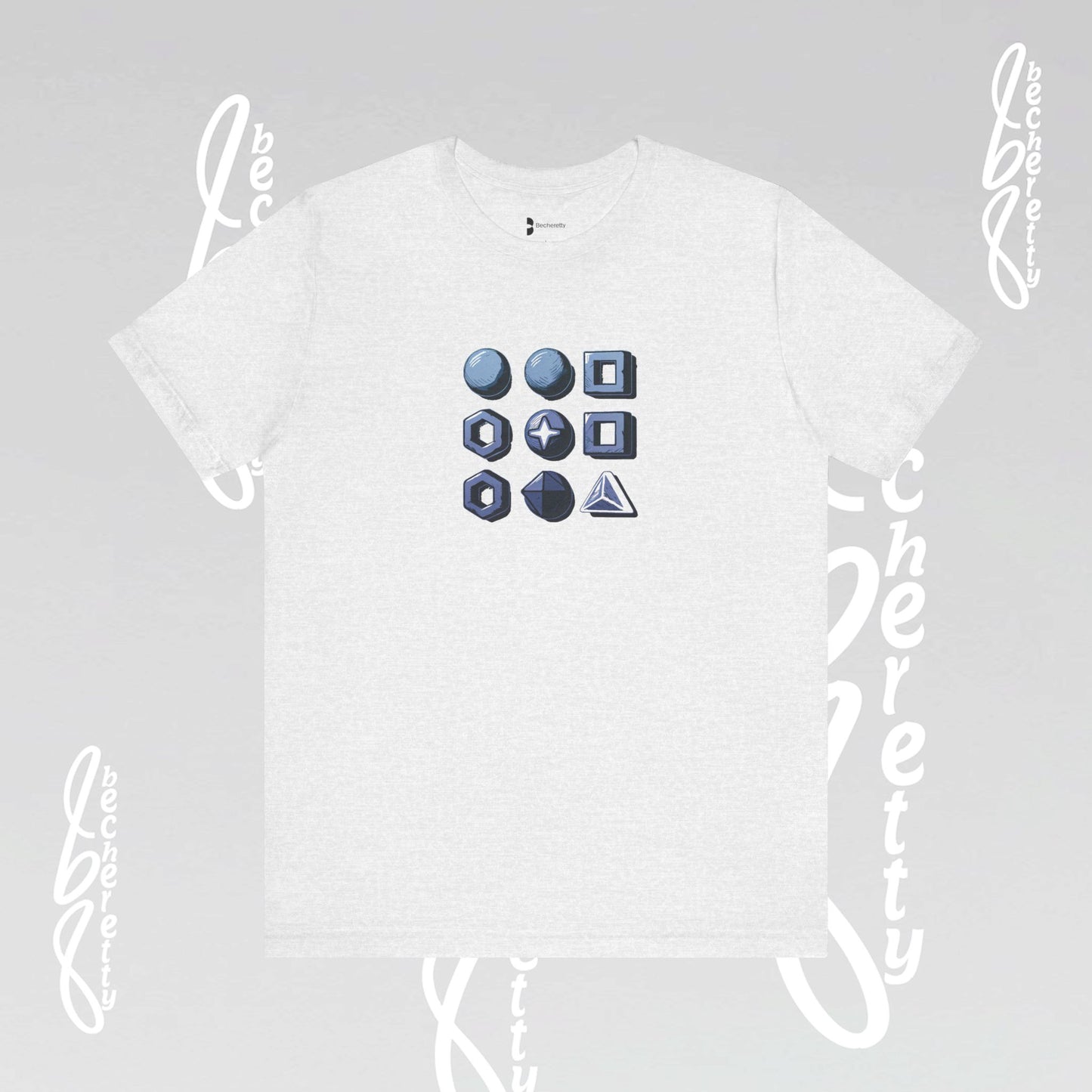 Graphic T-Shirt Becheretty - Short Sleeve, Unisex - Stylish Minimalist - Casual Wear