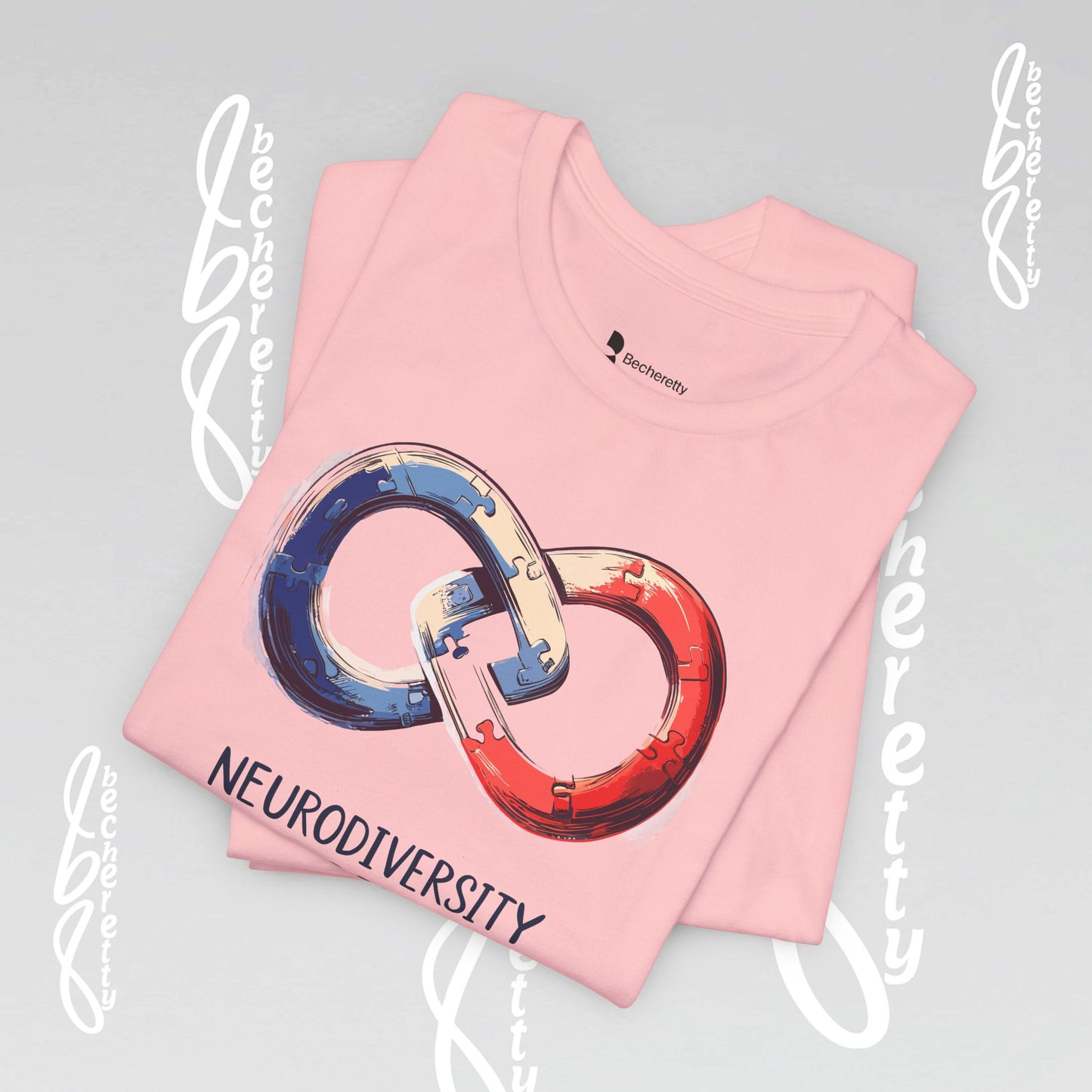 Neurodiversity Pride Tee - Graphic Art Becheretty - Summer, Casual T-Shirt