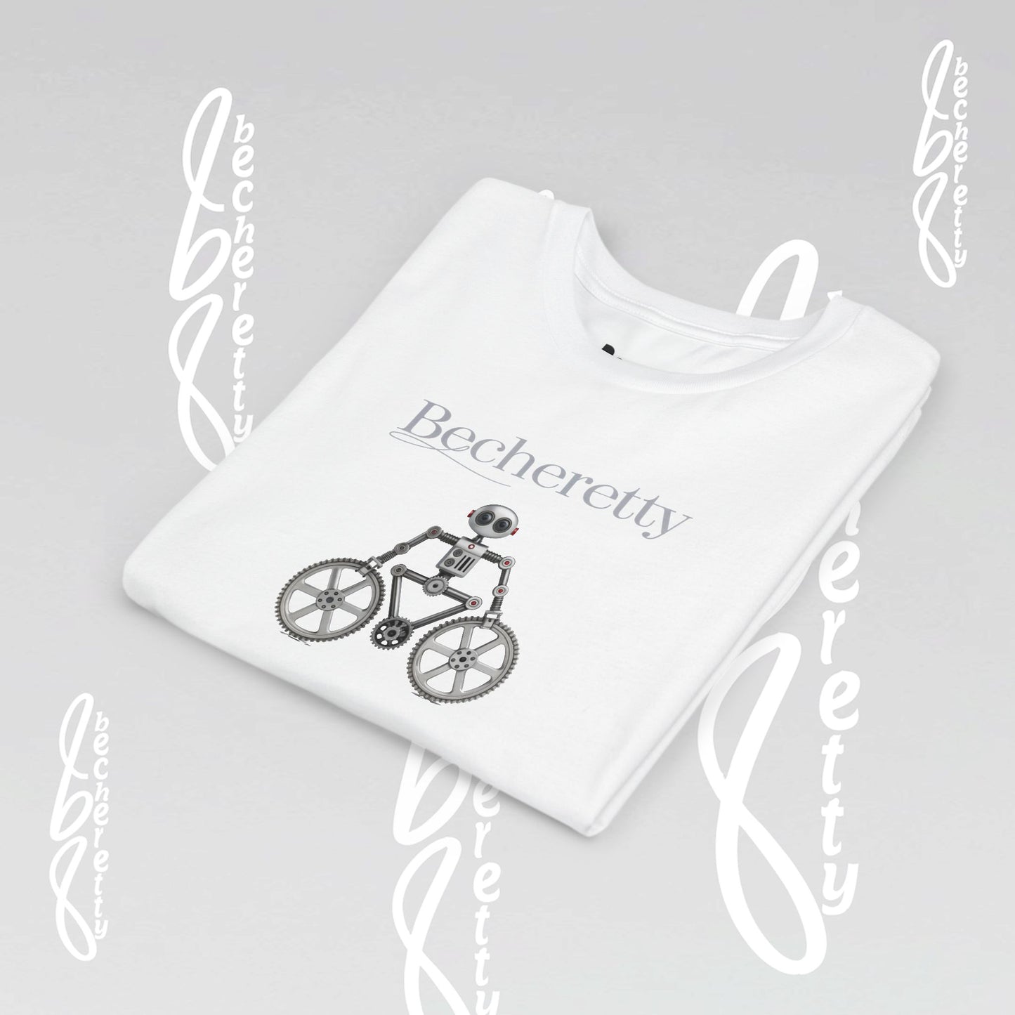 Youth T'Shirt - Becheretty Graphic Design - Cool Robot Bicycle - Perfect for Bike Lovers