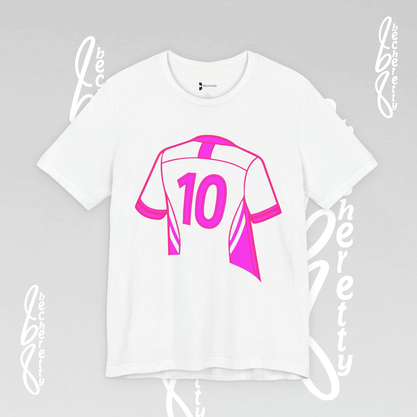 Number 10 Tee - Art Minimalist Graphic Becheretty - Game day - Casual wear - Perfect gift for sports fans.
