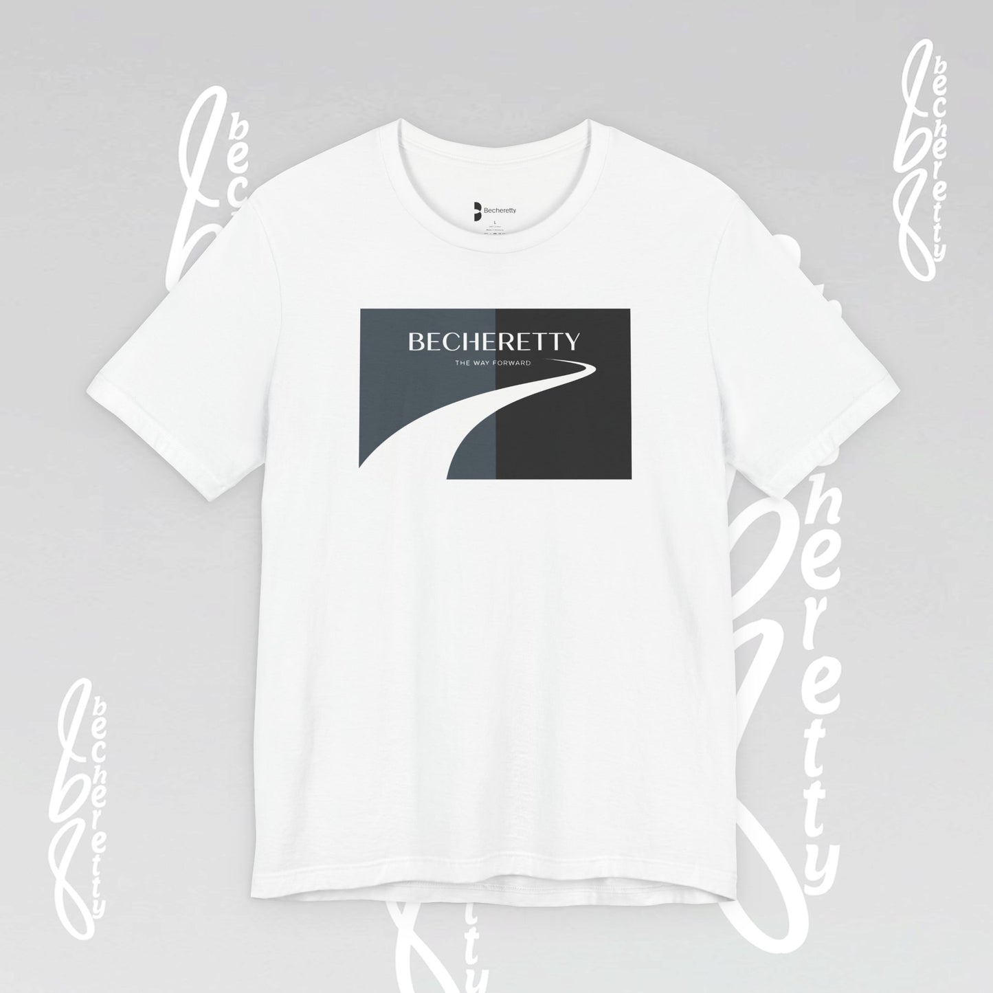 Short Sleeve Tee with Modern Minimalist Design Becheretty - Casual Wear, Gift Idea, Streetwear, Everyday Comfort