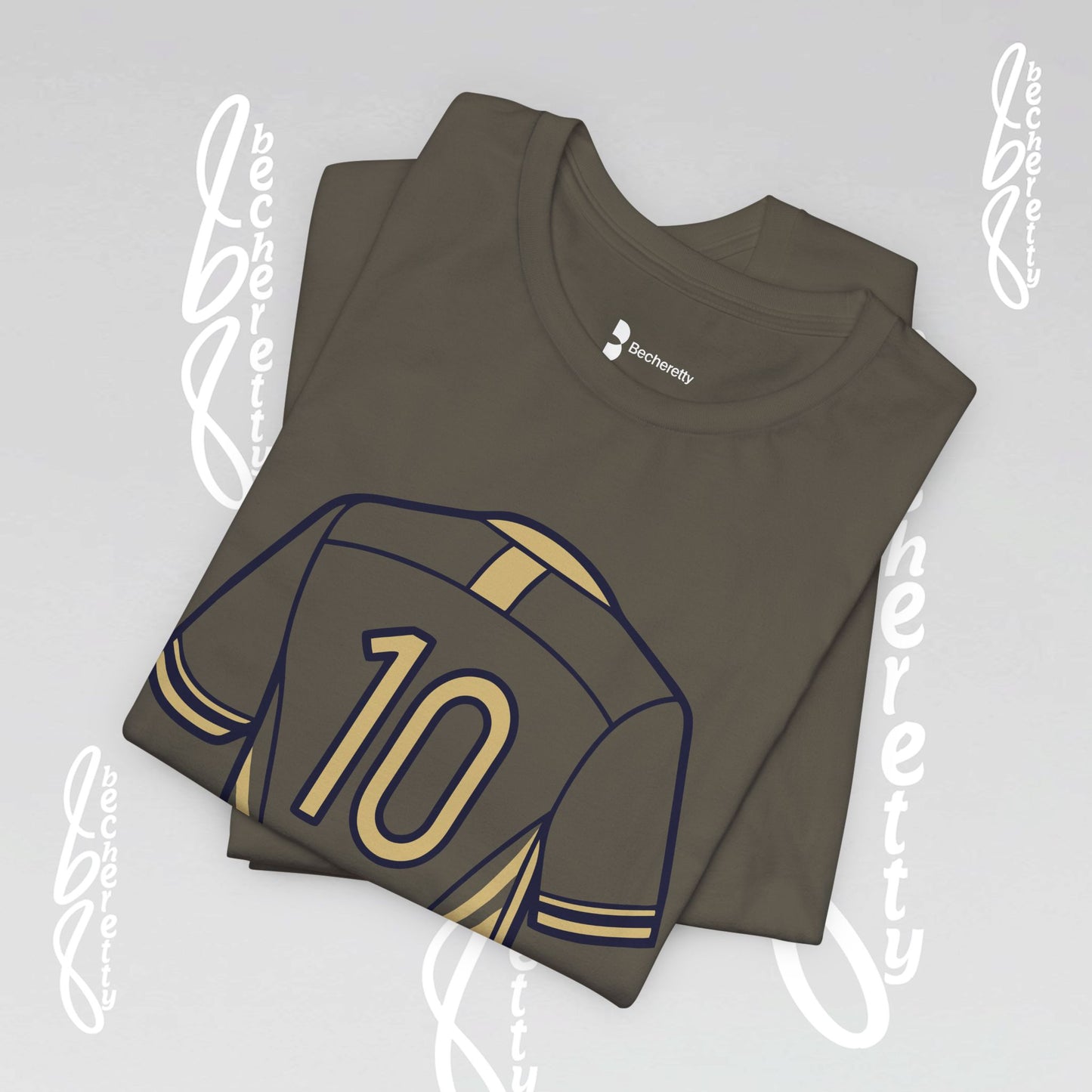 Soccer T-Shirt Number 10 Unisex - Graphic Becheretty - Game Day - Casual wear - Gift for Soccer Lovers