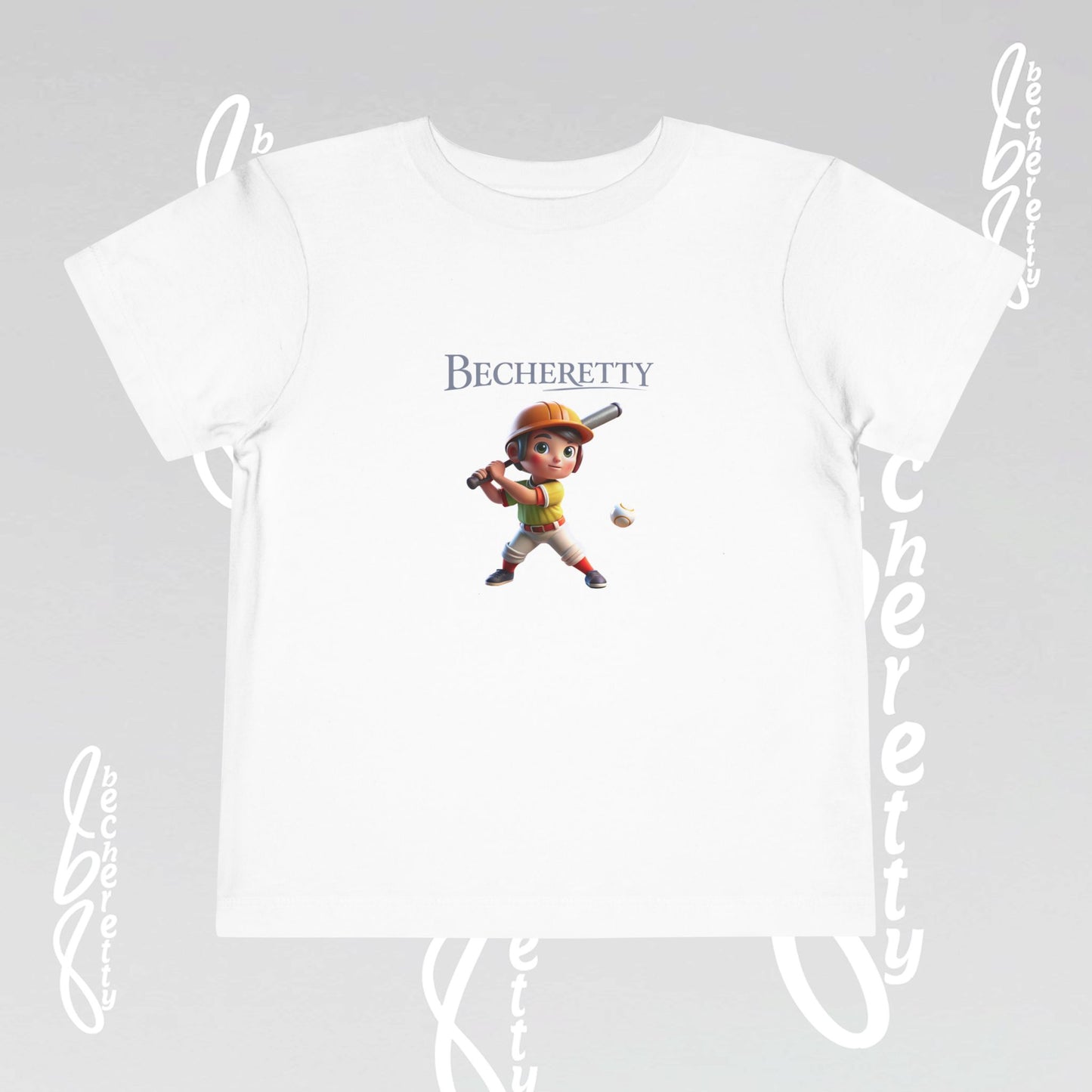 Toddler T-Shirt - Baseball Graphic Becheretty - Day Game, birthday gift - Summer