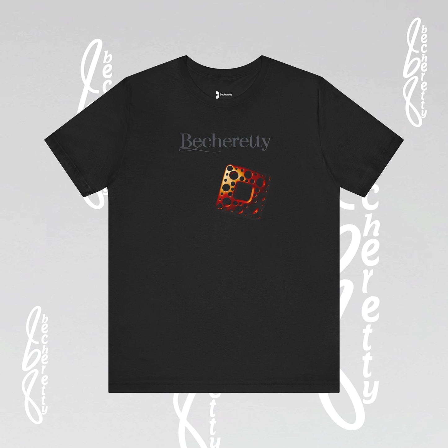 Stylish Minimalist Art Design Becheretty - Trendy short sleeve T-Shirt - Casual Wear - Gift for Him