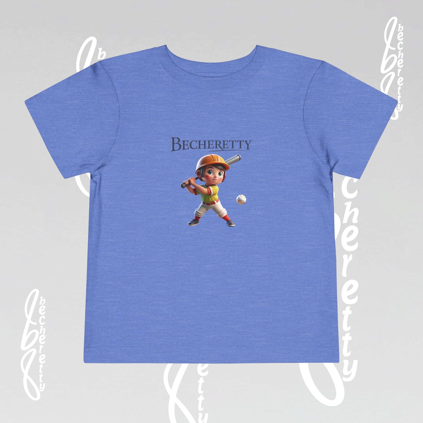 Toddler T-Shirt - Baseball Graphic Becheretty - Day Game, birthday gift - Summer