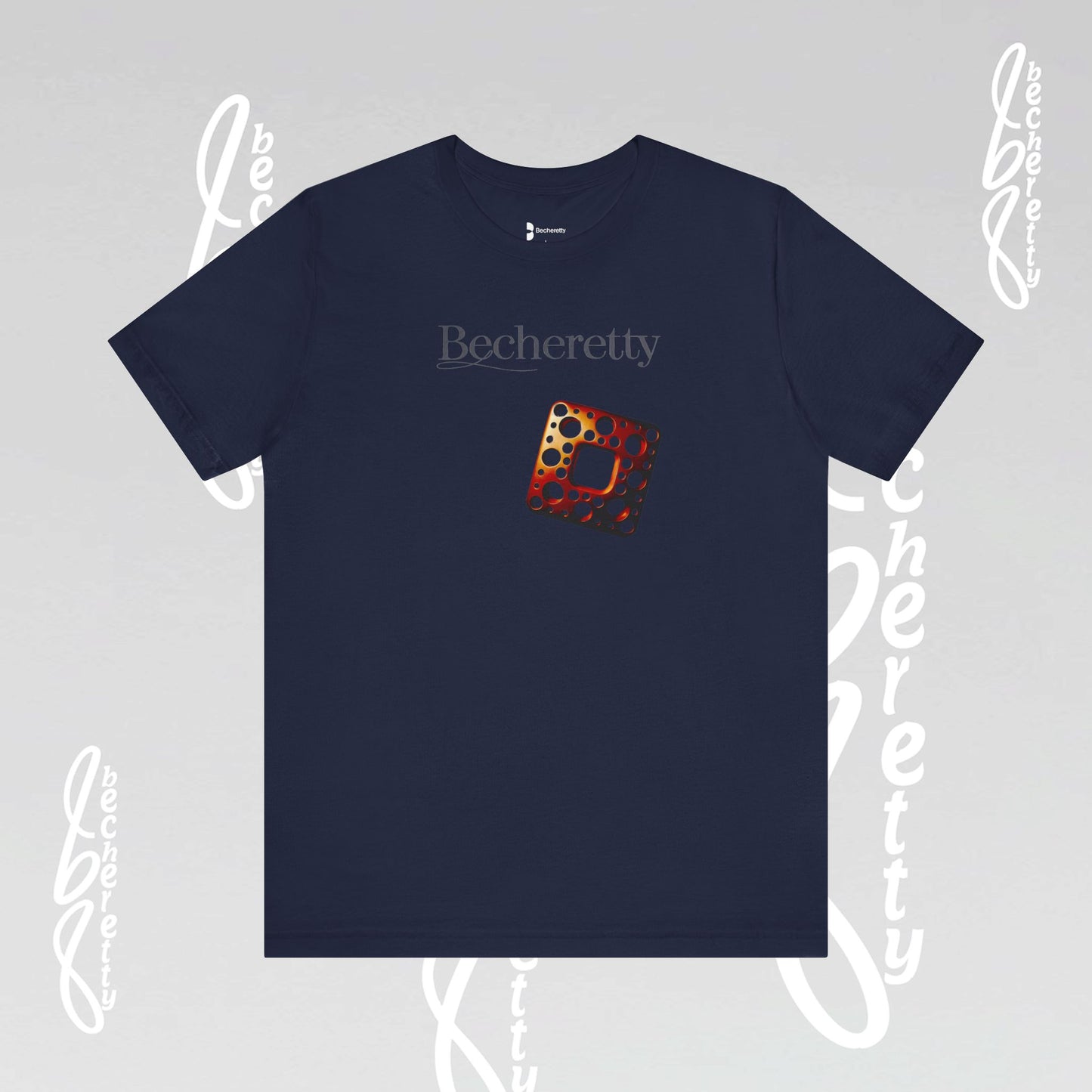 Stylish Minimalist Art Design Becheretty - Trendy short sleeve T-Shirt - Casual Wear - Gift for Him
