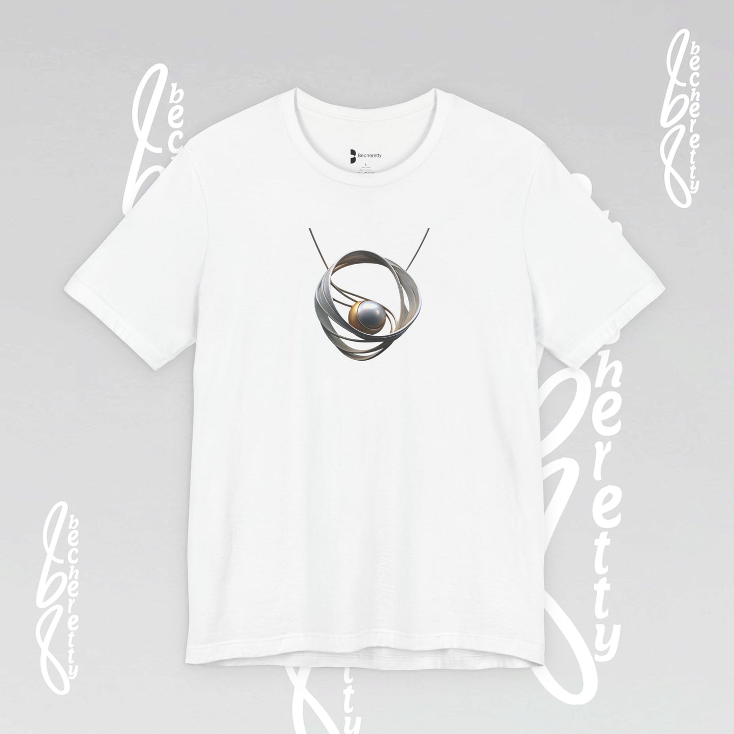 Modern Design "Necklace" Graphic T-Shirt Becheretty - Trendy Outfits, Casual Wear - Gift for Art Lovers - Unique Style