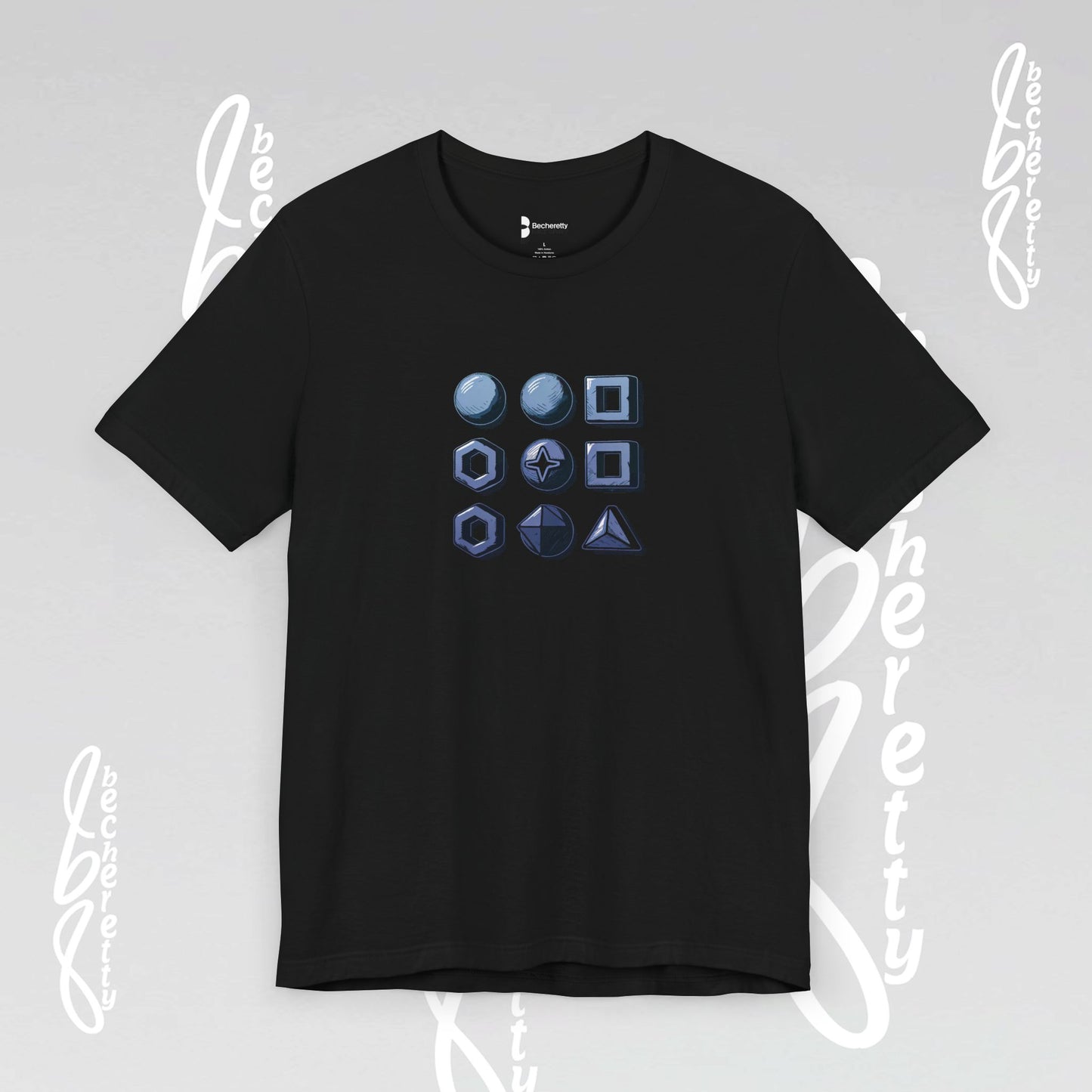 Graphic T-Shirt Becheretty - Short Sleeve, Unisex - Stylish Minimalist - Casual Wear
