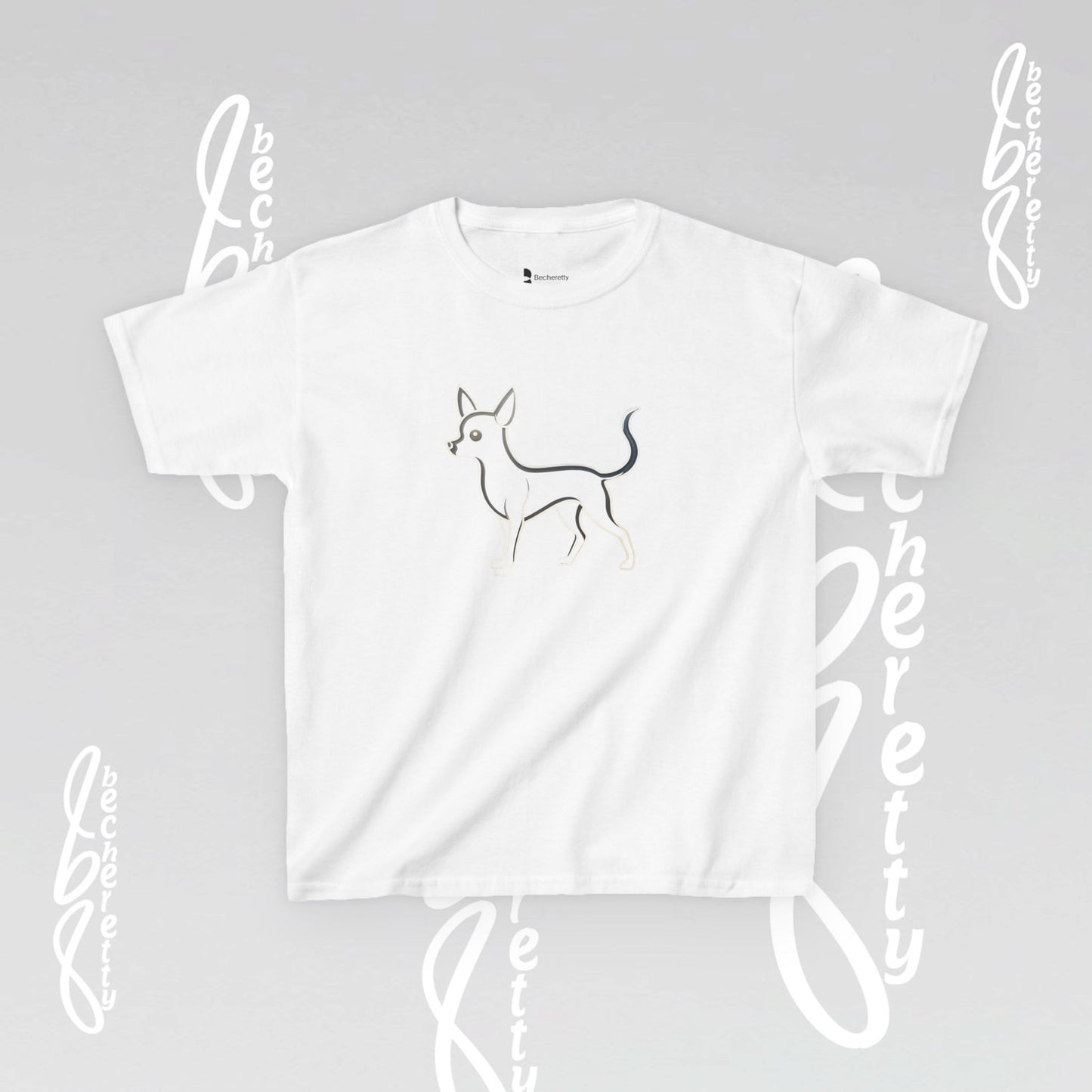 Adorable Dog Illustration Kids Tee - Cute Pet Shirt for Animal Lovers, Gift for Dog Owners, Casual Wear