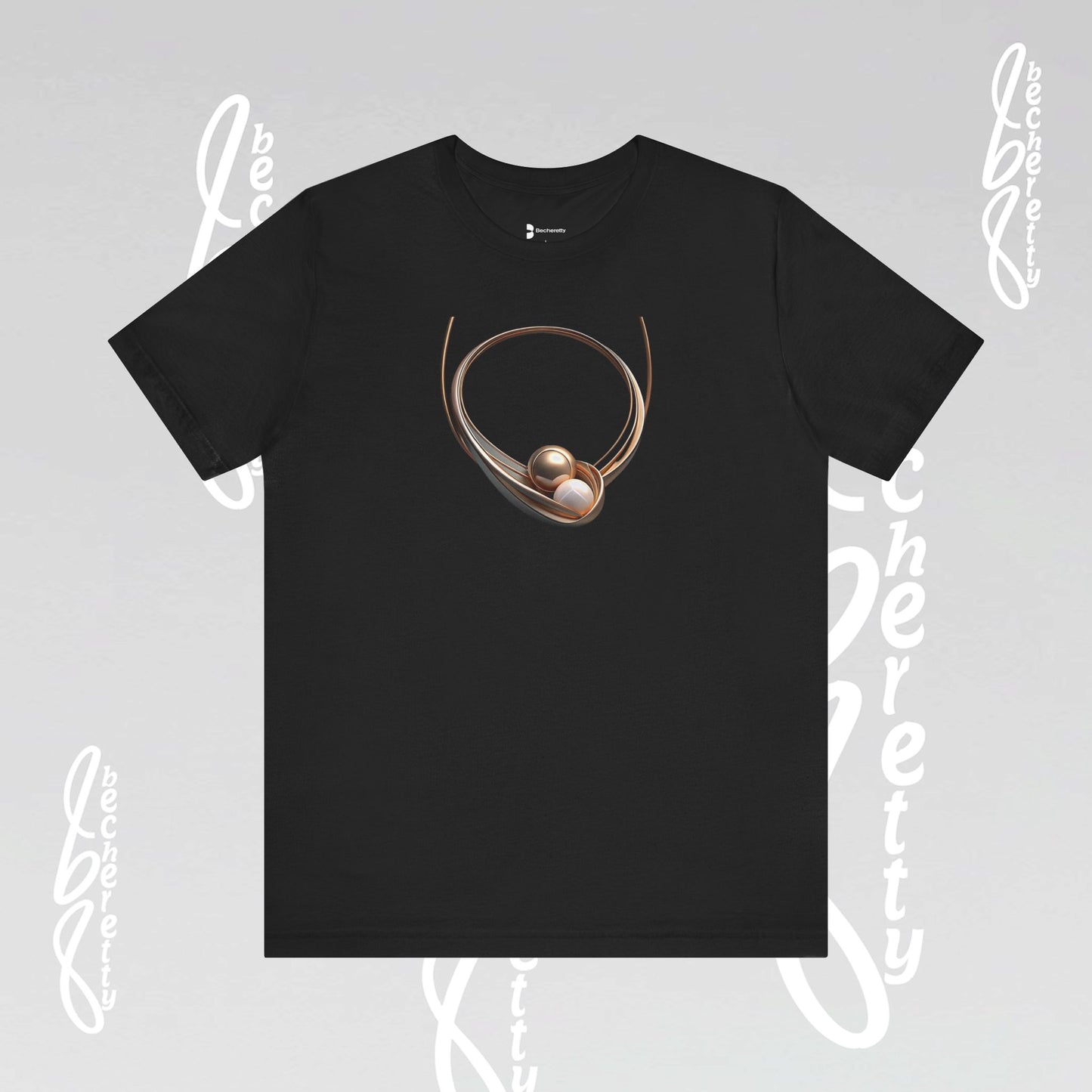 Elegant Pearl-Inspired - Graphic Tee Becheretty - Casual T-Shirt, Gift for Her, Stylish Summer Wear, Unique Fashion Statement