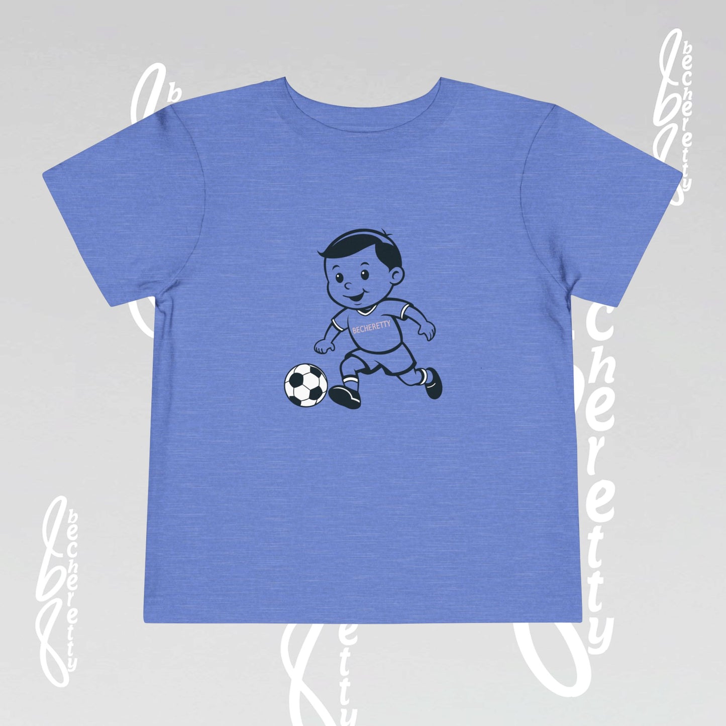 Toddler T'Shirt for Playful Days By Becheretty Design - Casual Toddler Wear - Soccer Lovers