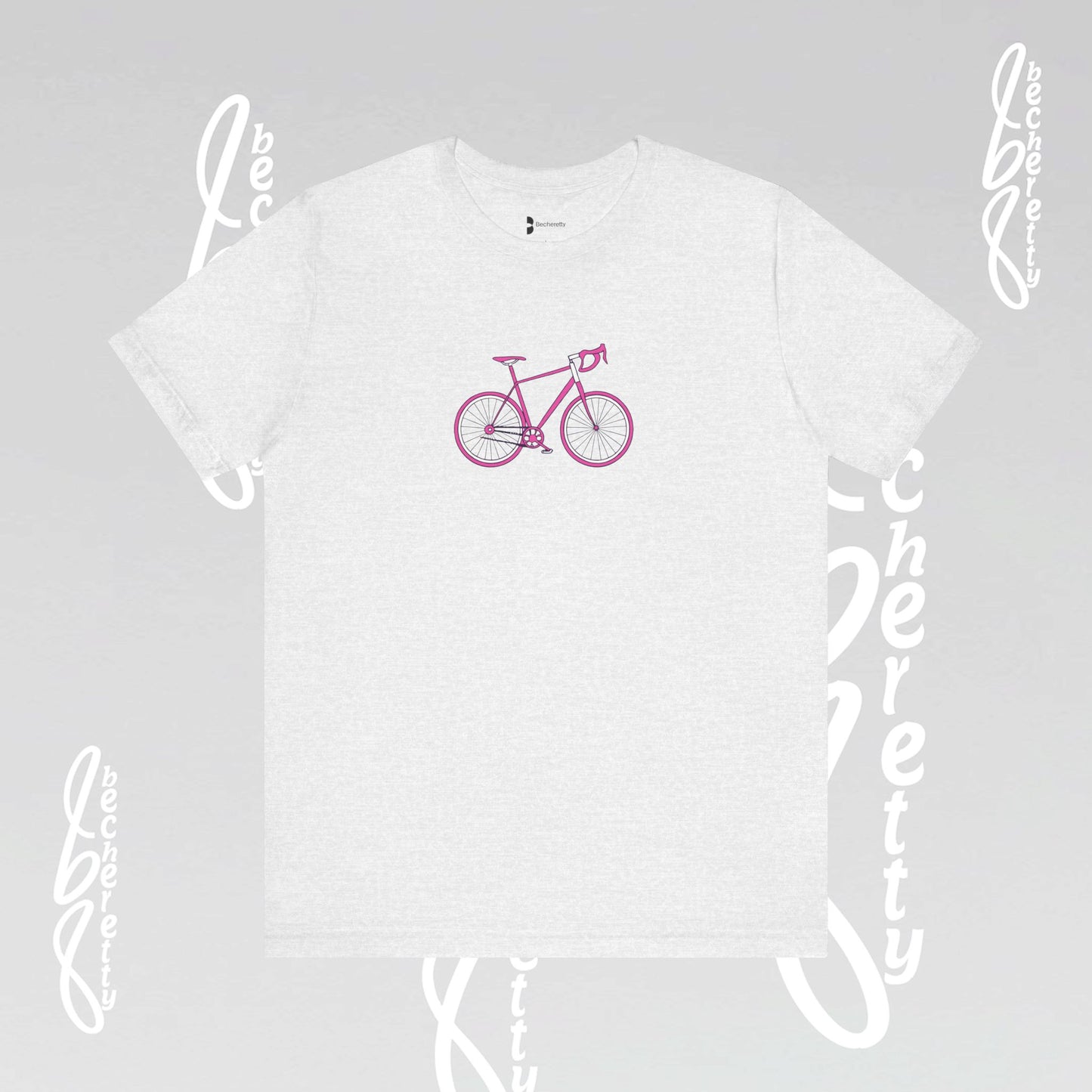 Pink Bike - Graphic T-Shirt Becheretty - Perfect gift for Bike Lovers - Casual Wear