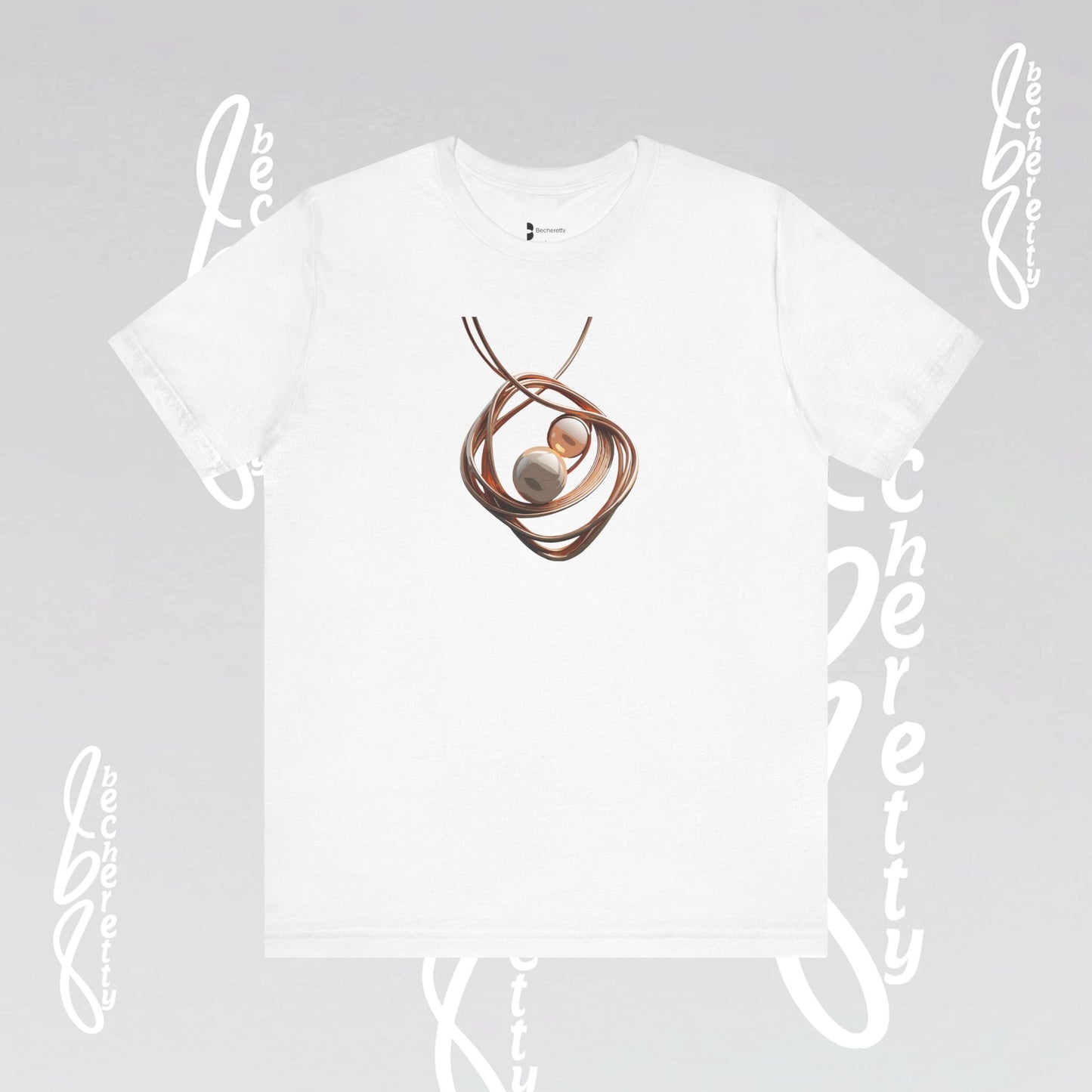 Art Lovers - Necklace t-Shirt Becheretty Casual Wear, Everyday Fashion - Unique Style, Graphic T-Shirt