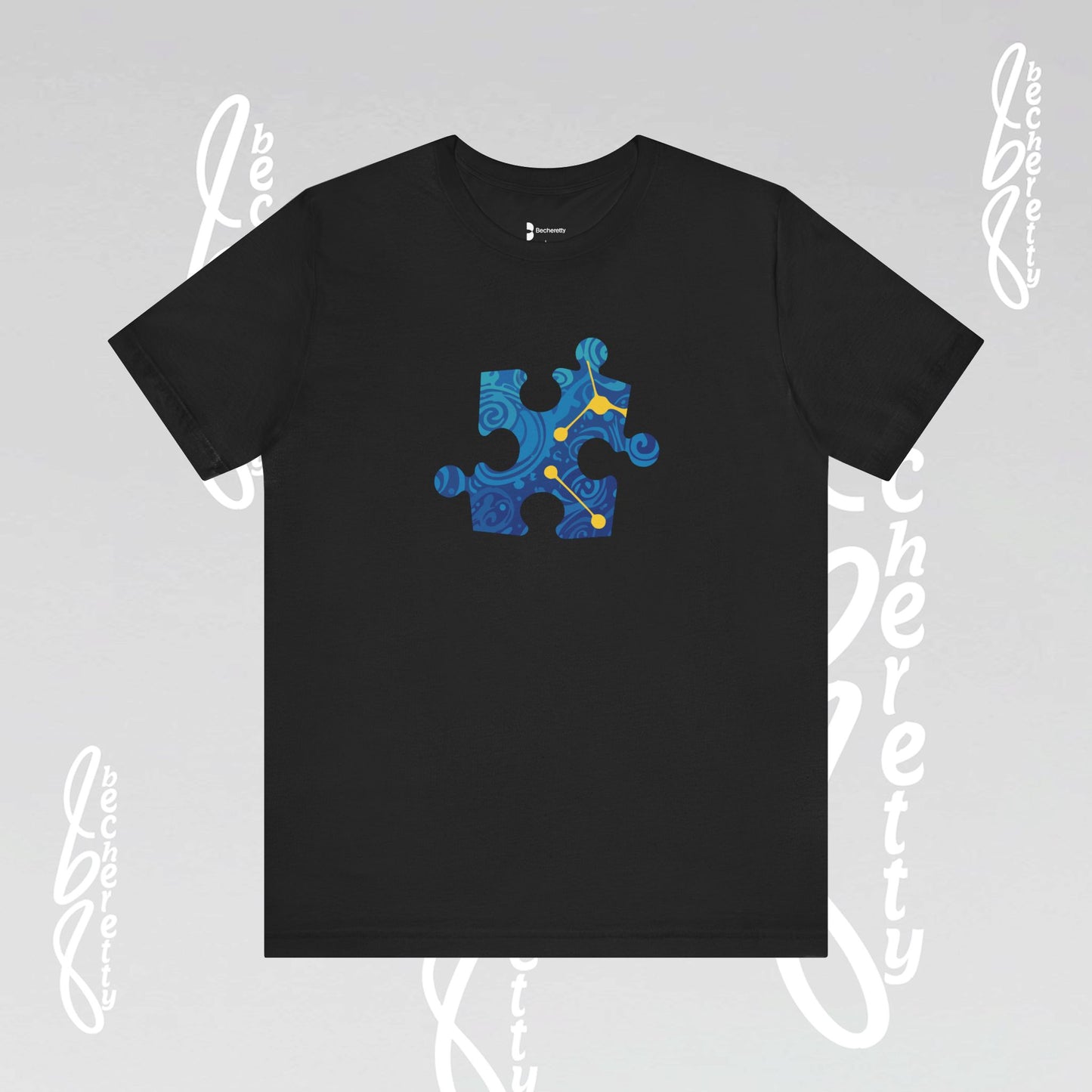 Support Autism awareness Puzzle Graphic Becheretty - Dress for a difference, casual wear