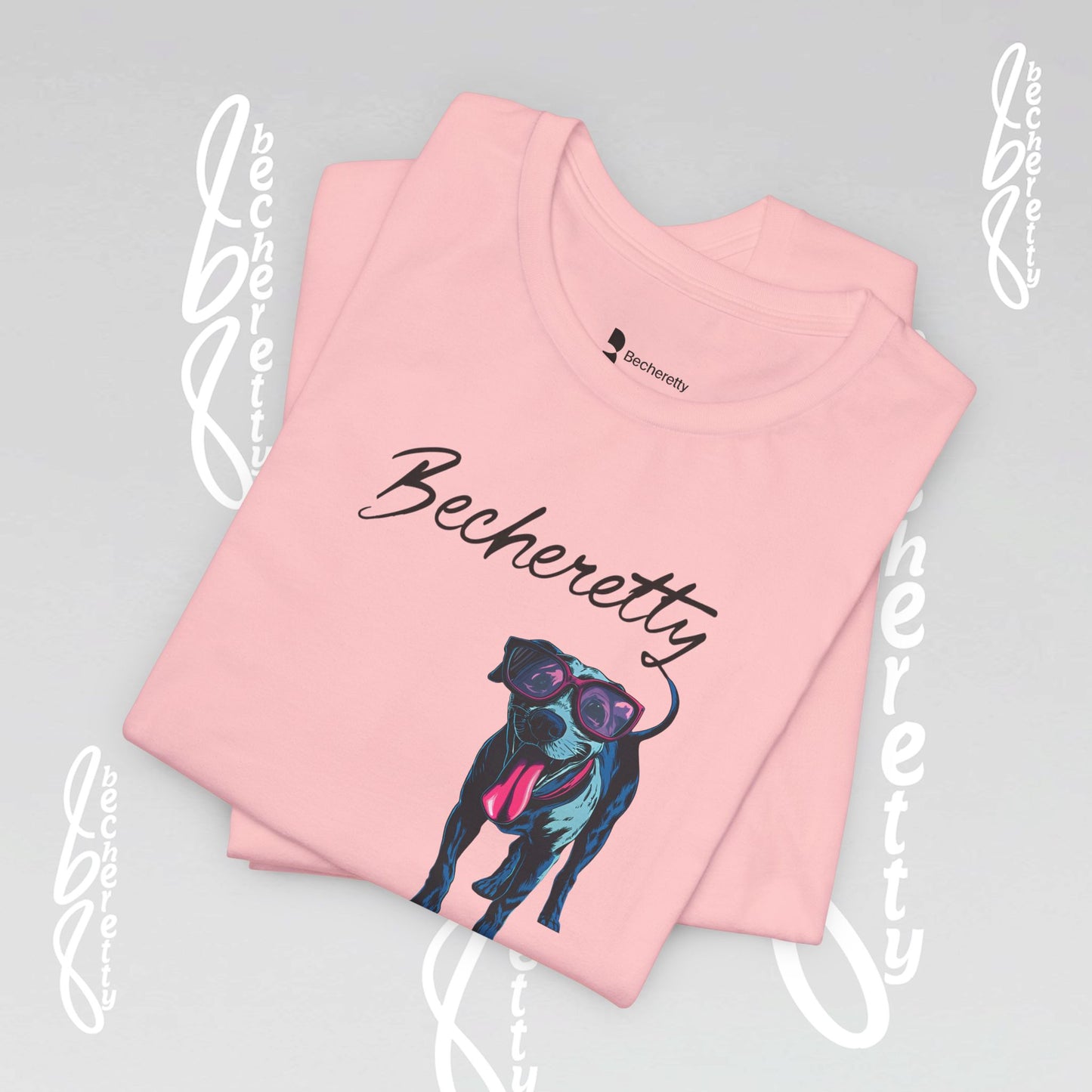 Dog Lovers T-Shirt Unisex - Art Graphic Becheretty - Unique Pet Apparel - Casual Wear