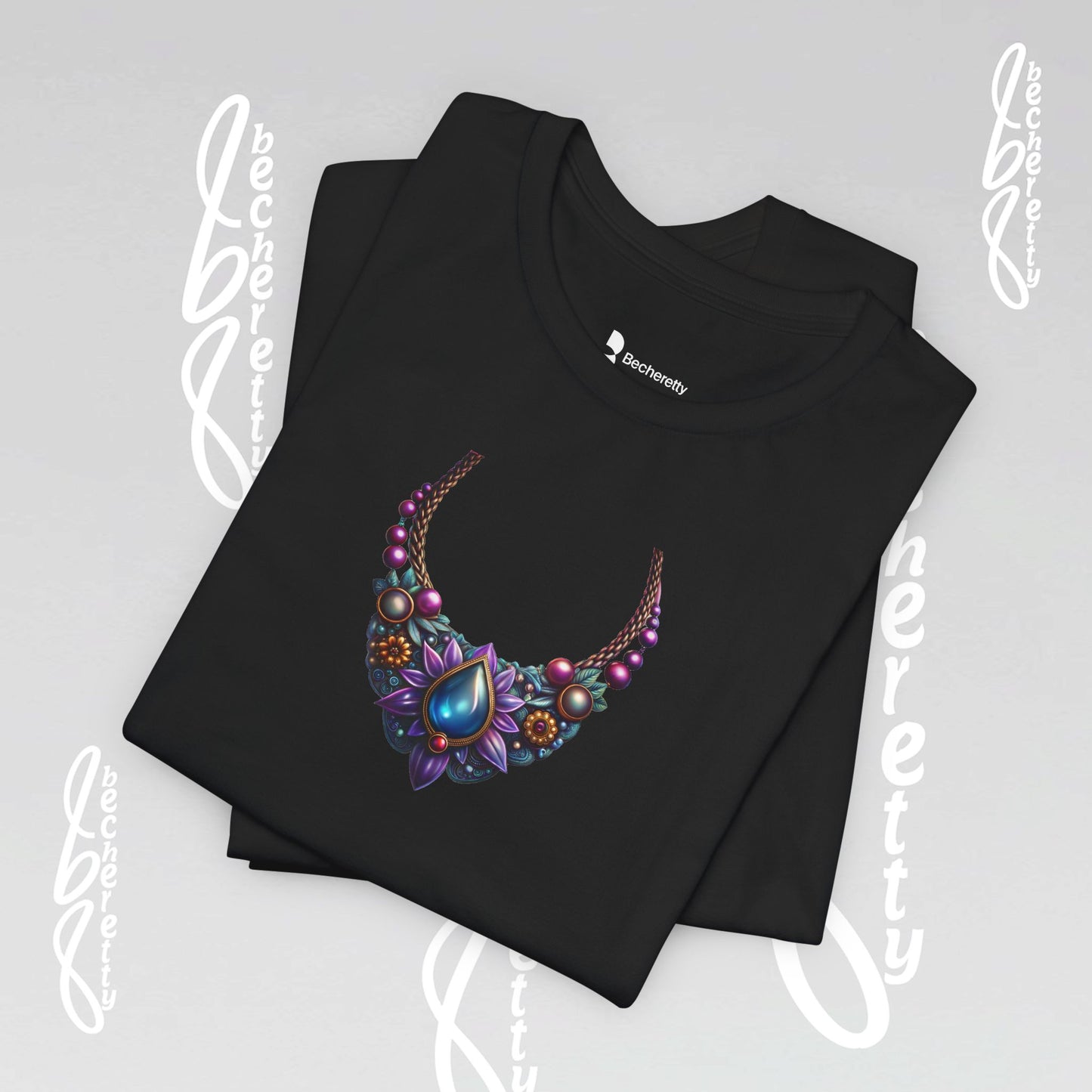Colorful Necklace Design - Bohemian Inspire - Short Sleeve T'Shirt - Perfect gift for women