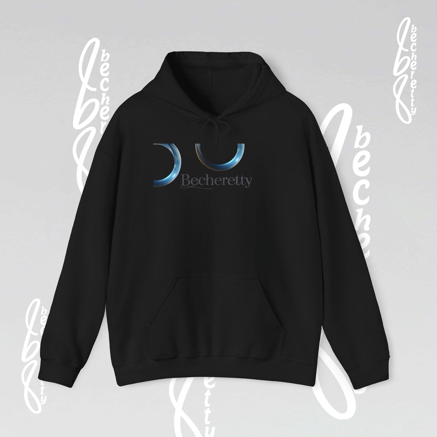 Graphic Hooded - Minimalist Design Becheretty - Broken Vector Line - Unisex