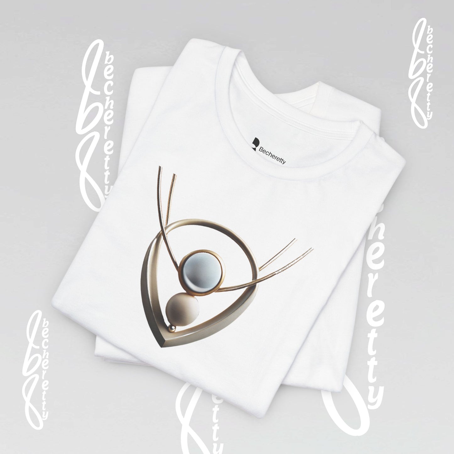 Artistic Necklace - Graphic Tee Becheretty – Unique Design - Casual wear - Women's Perfect Gift