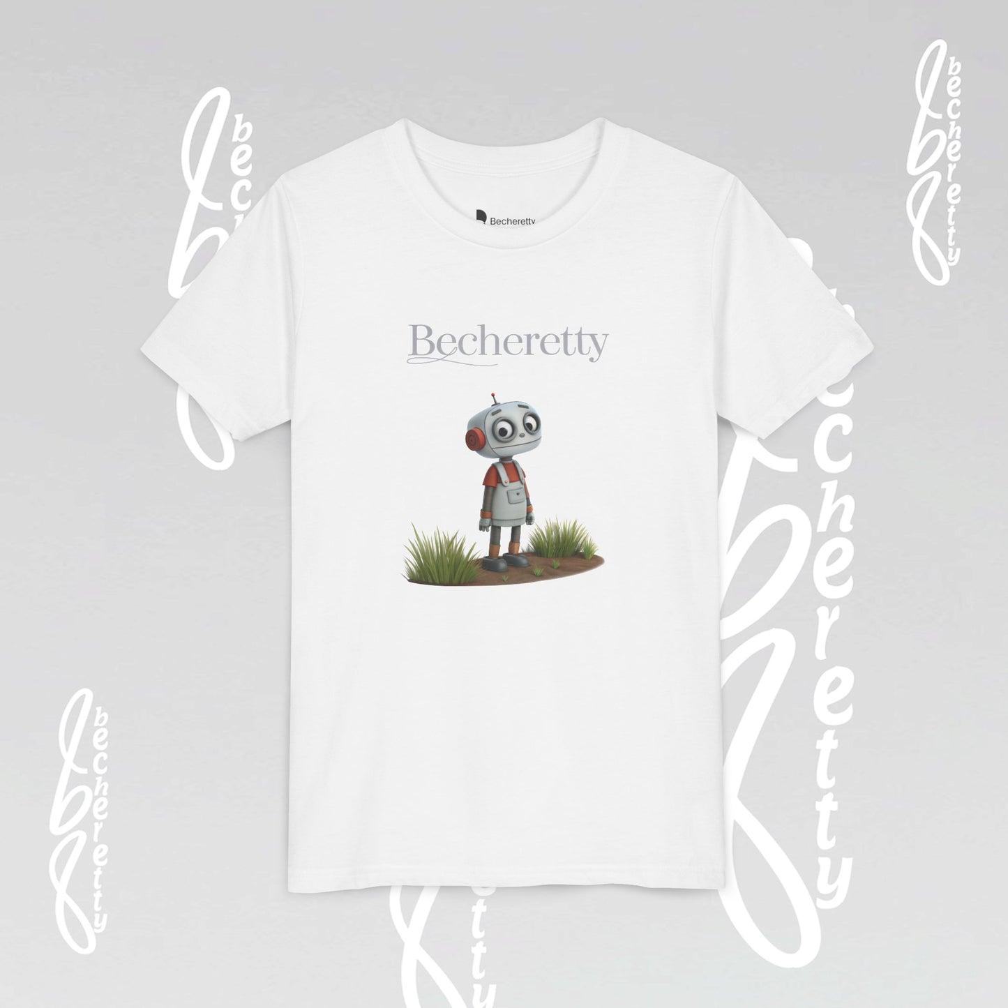 Youth T-Shirt short sleeve - Becheretty Graphic - Funny Robot - Casual Wear - Unique Kids Apparel