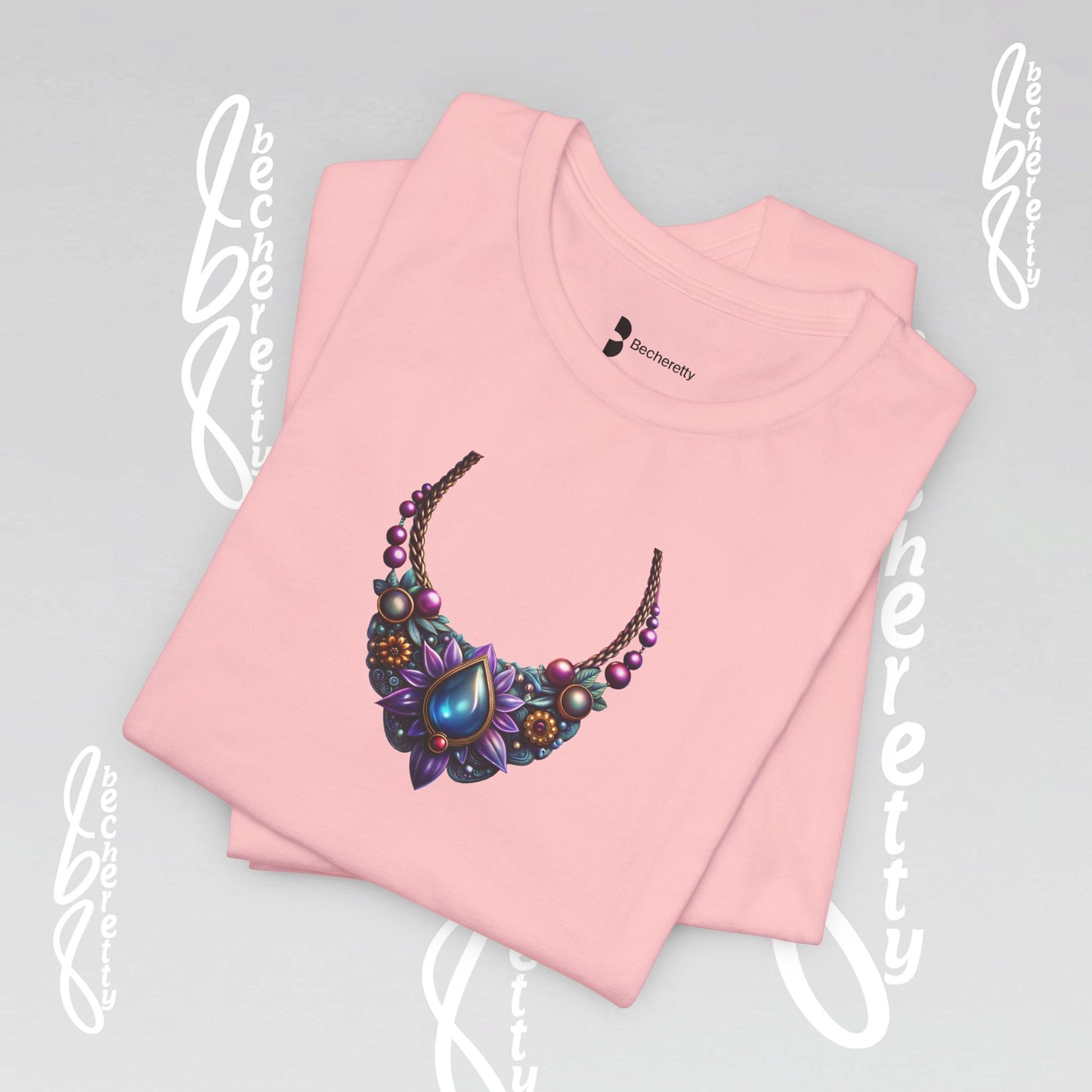 Colorful Necklace Design - Bohemian Inspire - Short Sleeve T'Shirt - Perfect gift for women