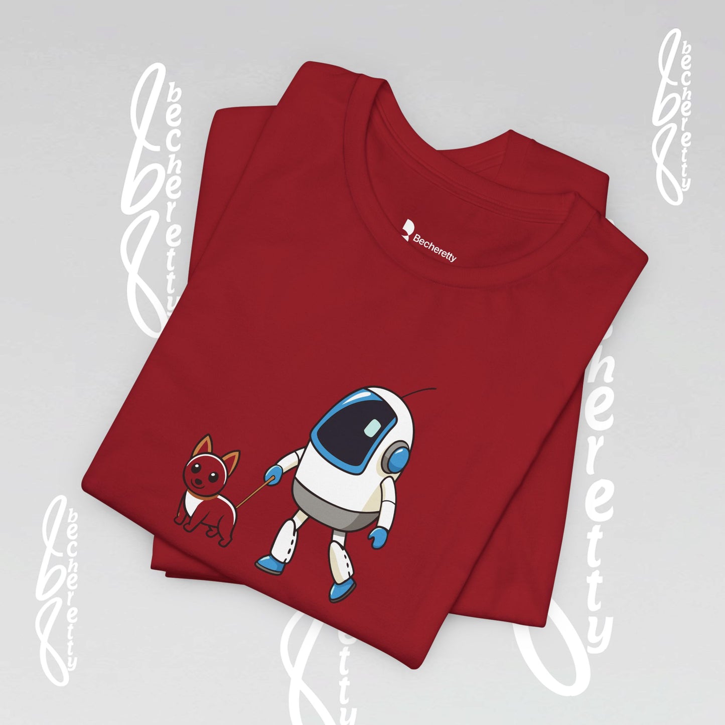 Funny & Futuristic Graphic Becheretty - Walk My Dog - Everyday Wear - Gift Idea
