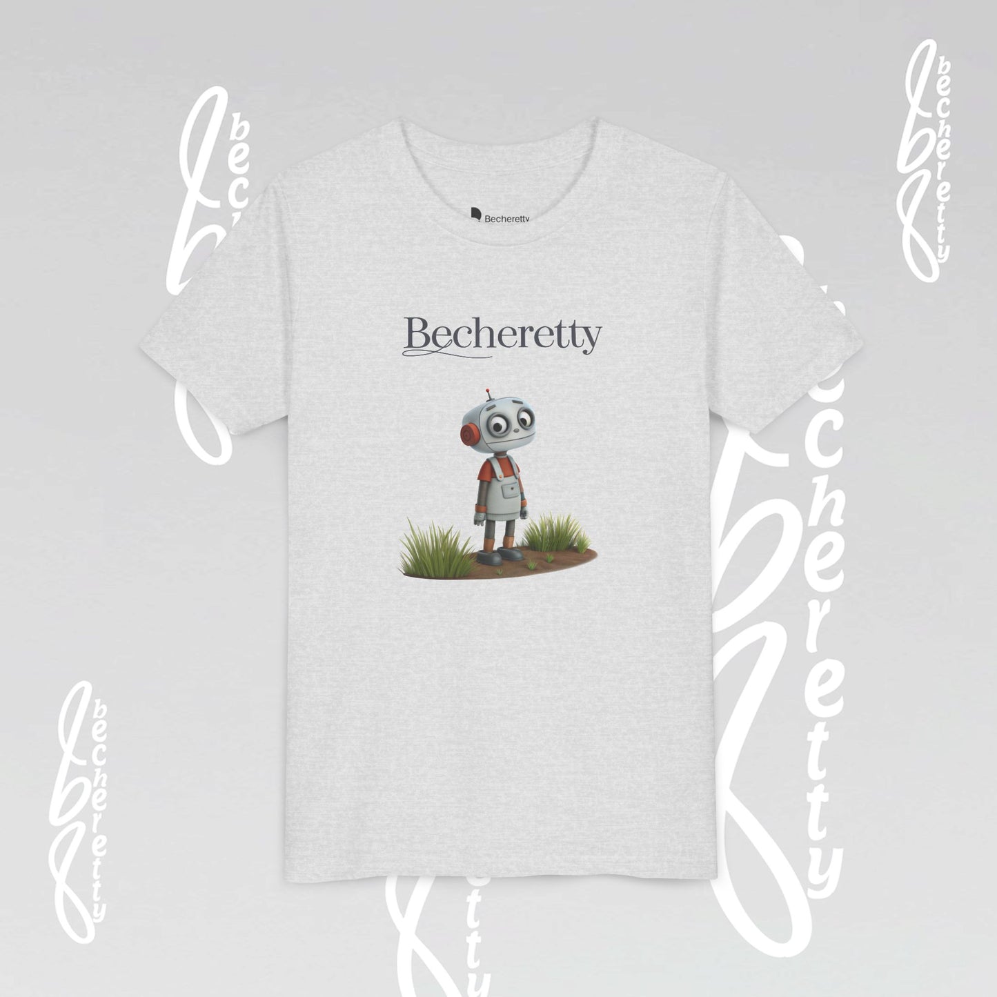 Youth T-Shirt short sleeve - Becheretty Graphic - Funny Robot - Casual Wear - Unique Kids Apparel
