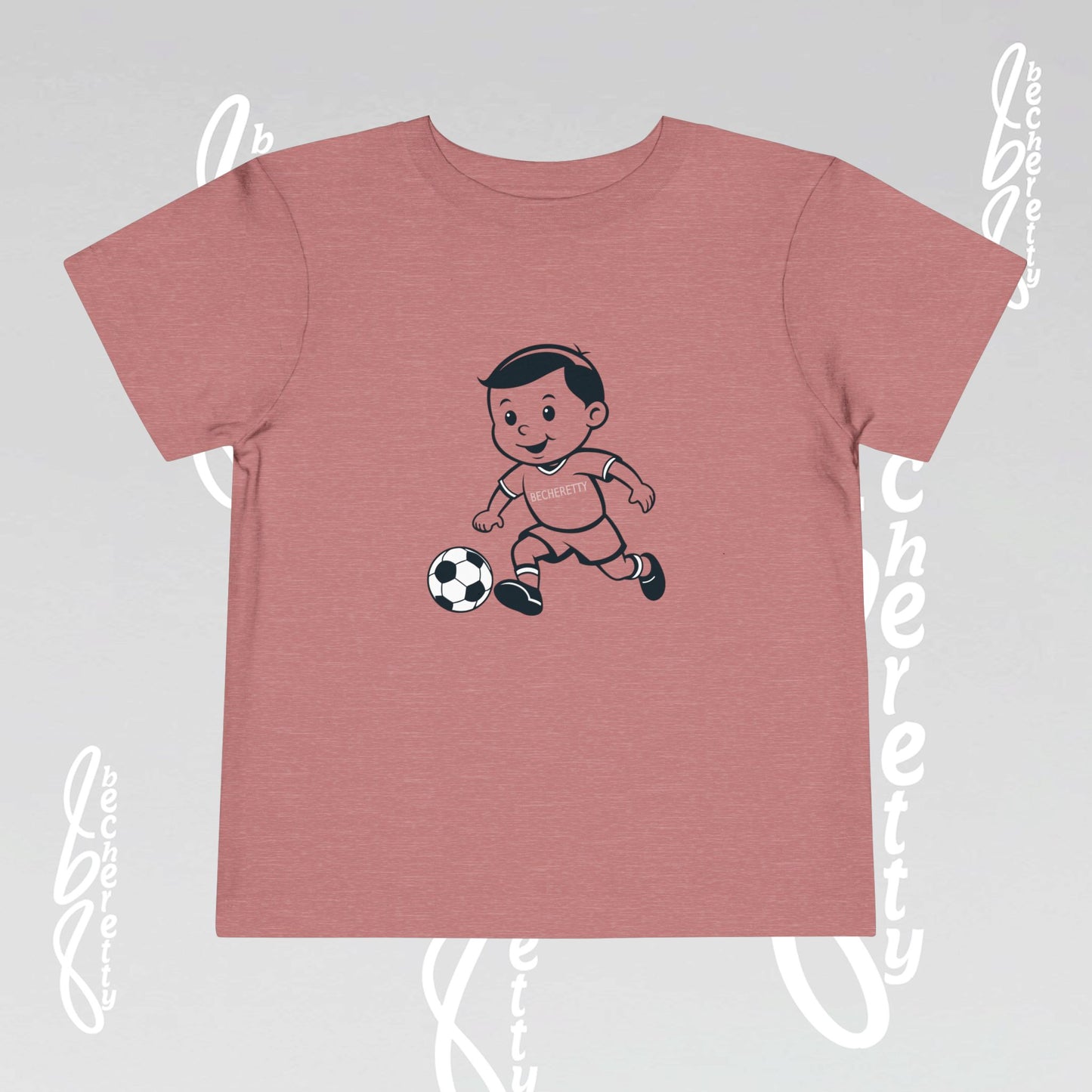Toddler T'Shirt for Playful Days By Becheretty Design - Casual Toddler Wear - Soccer Lovers
