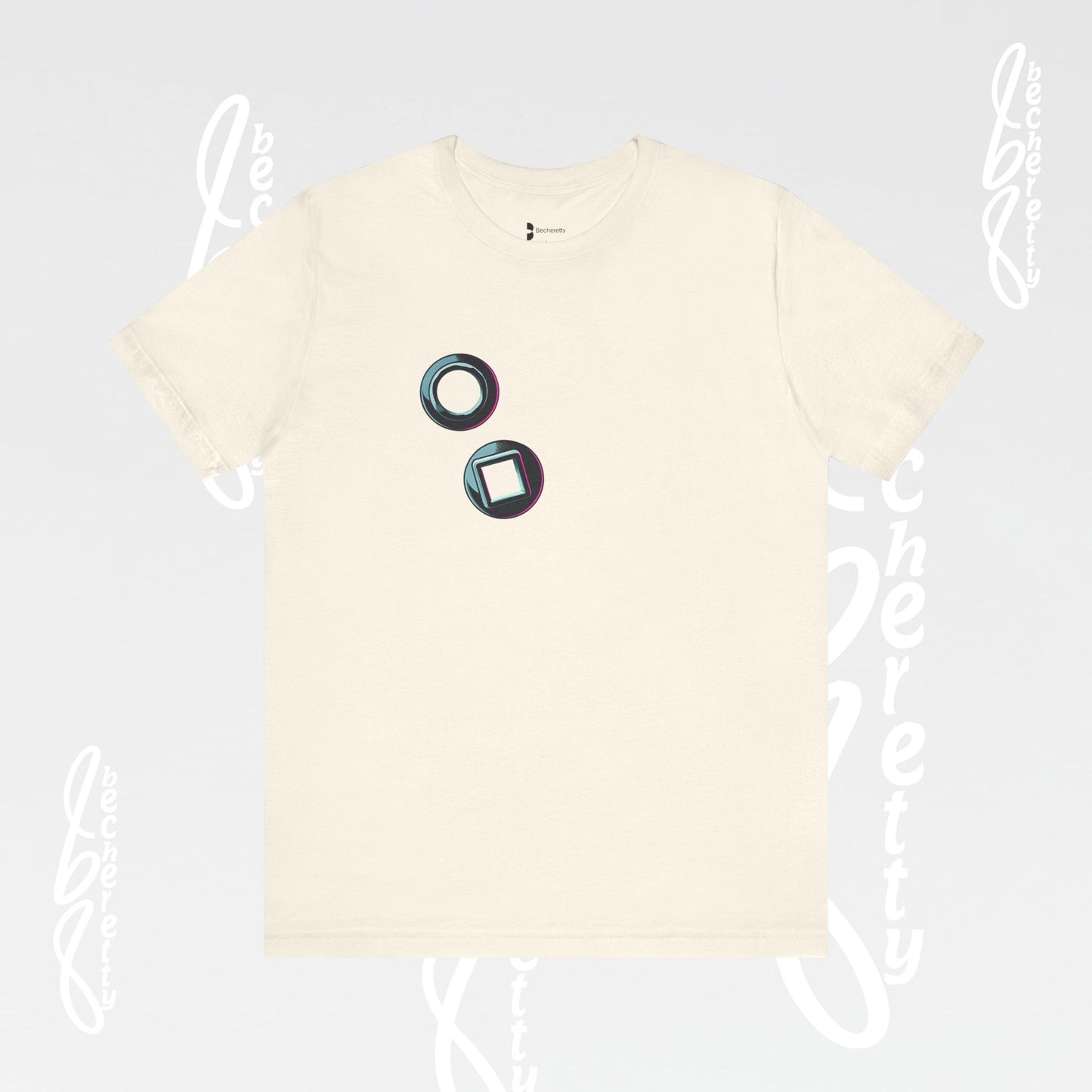 Graphic T-Shirt short sleeve, Unisex - Becheretty Minimalist Design - Casual Wear