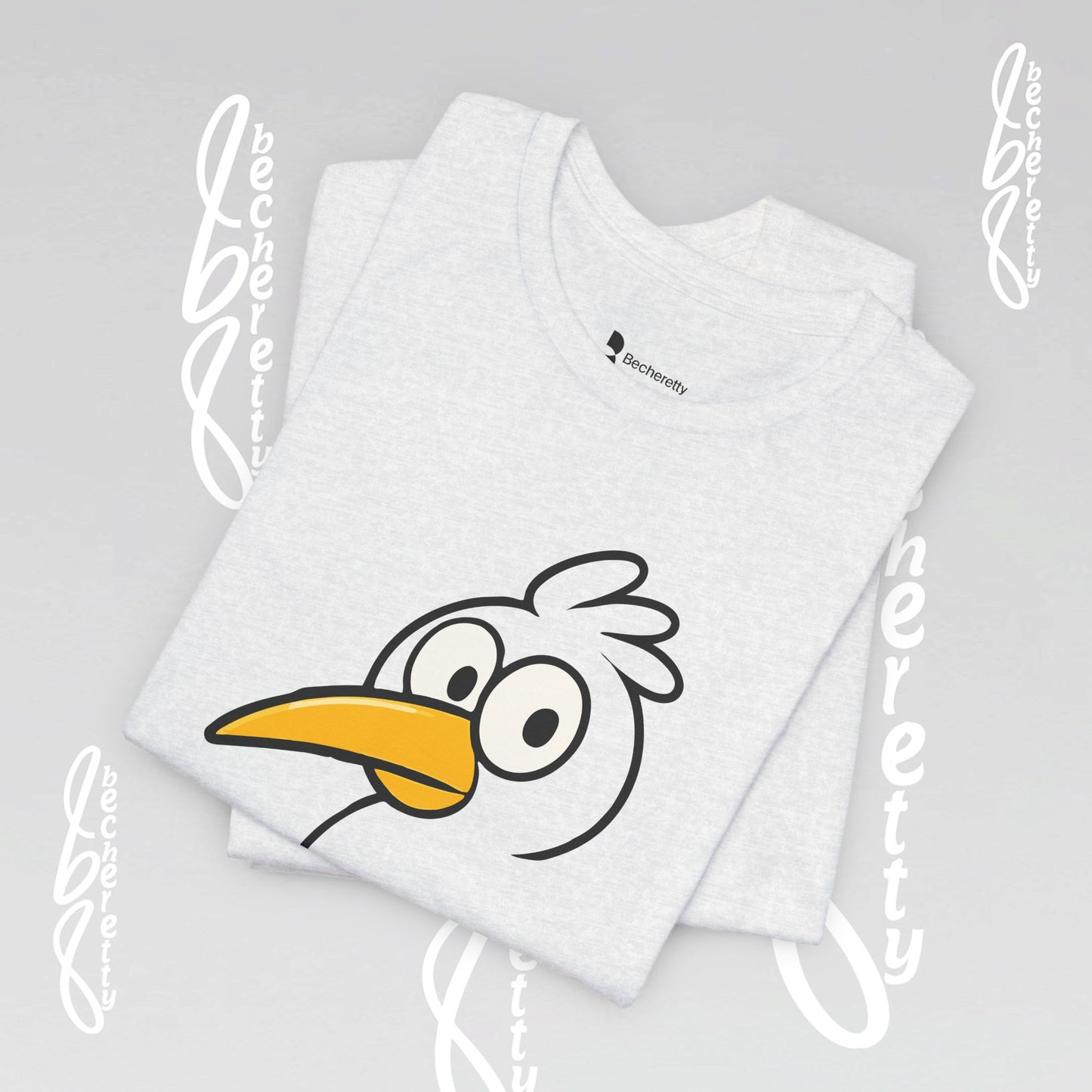 Artistic Minimalist Graphic Becheretty T-shirt - Inspired by a child's drawing - Every Mind Can Fly - Celebrating Neurodiversity.
