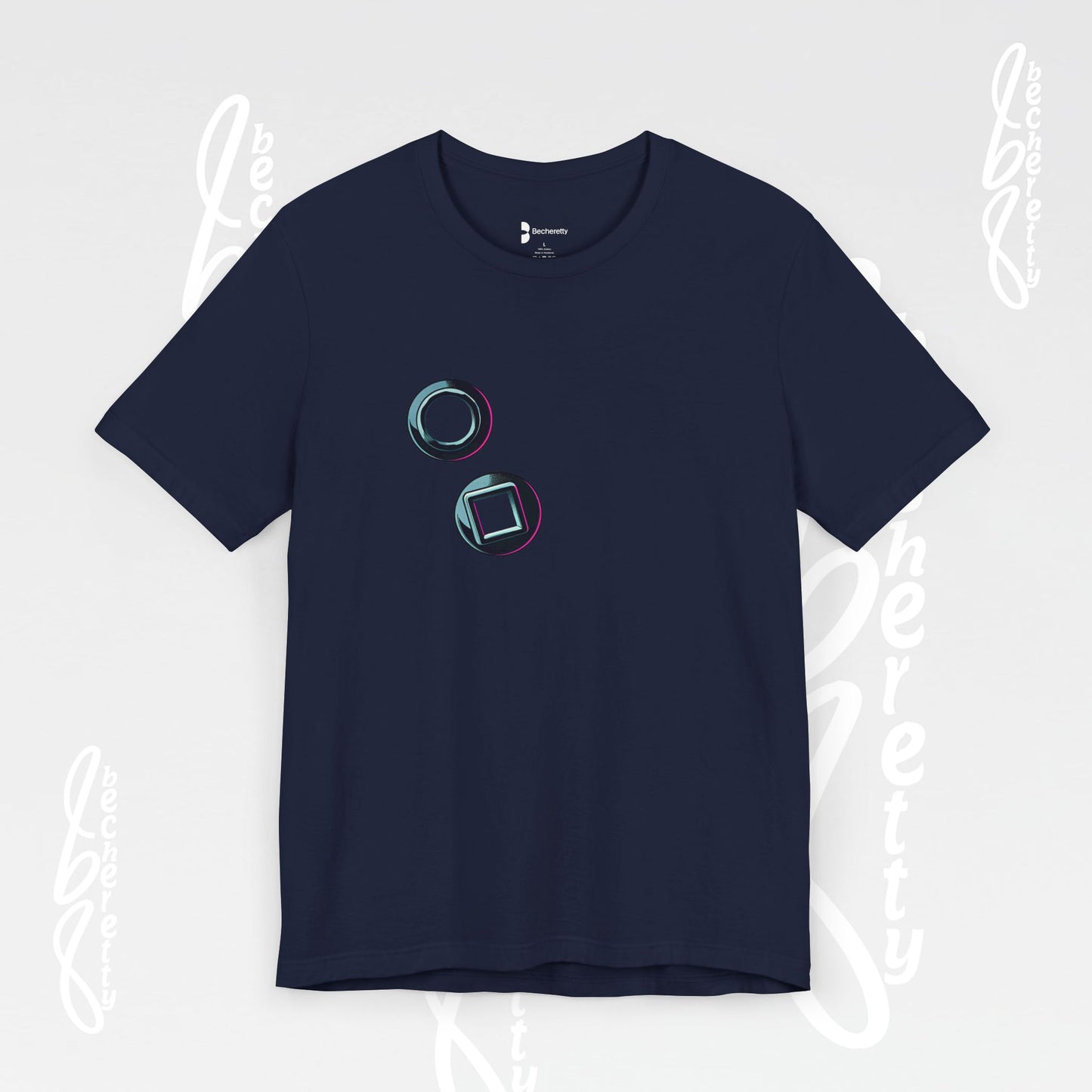 Graphic T-Shirt short sleeve, Unisex - Becheretty Minimalist Design - Casual Wear