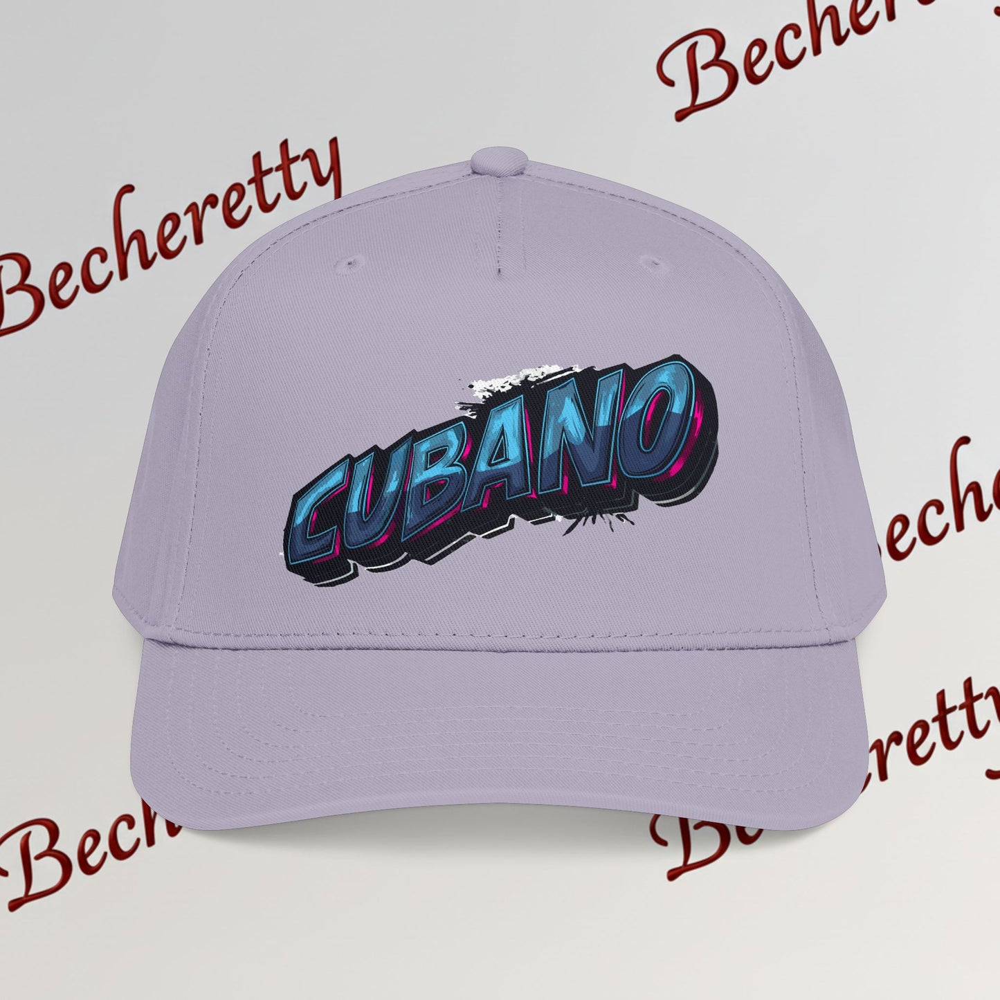 Snapback Baseball Cap "Cubano" — Graphic Art Becheretty - Stylish companion for laid-back meetups - Gift Cap idea.