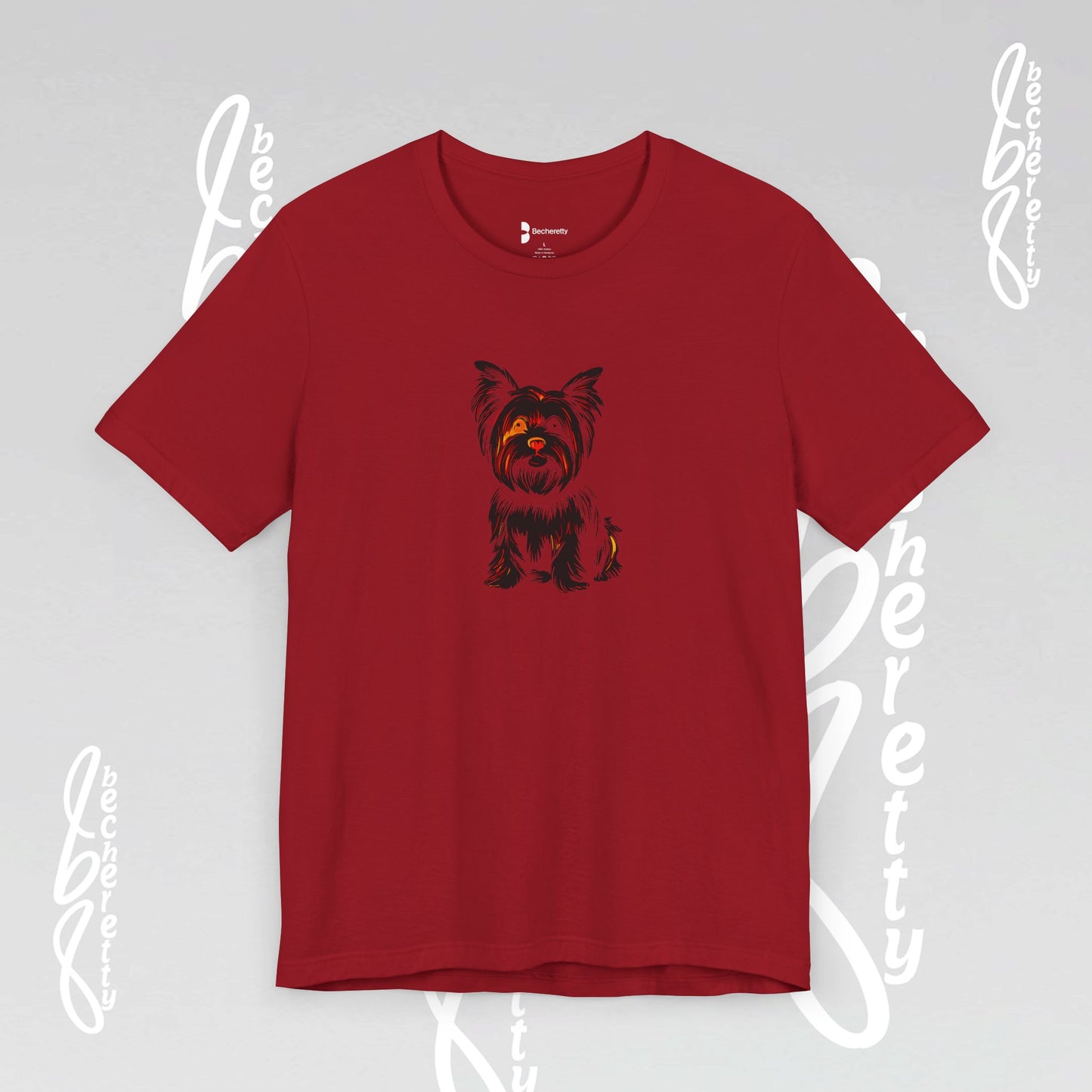 Yorkie Graphic T'Shirt Becheretty - Perfect gift for Pets Lovers - Casual Wear