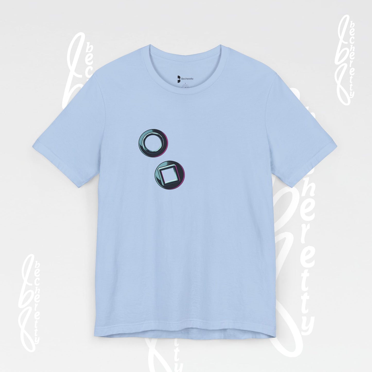 Graphic T-Shirt short sleeve, Unisex - Becheretty Minimalist Design - Casual Wear
