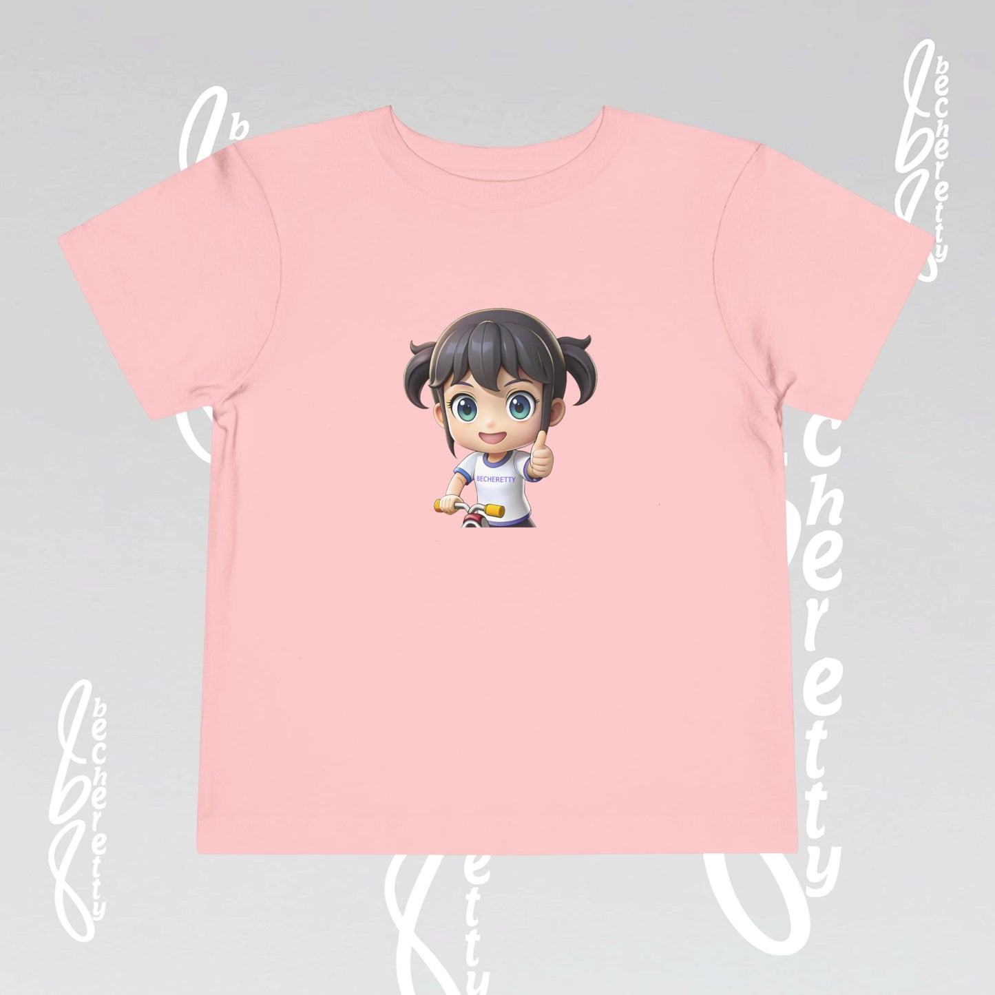 Toddler T-Shirt Cute Graphic Character Becheretty - Playful Toddler Wear - Summer Top