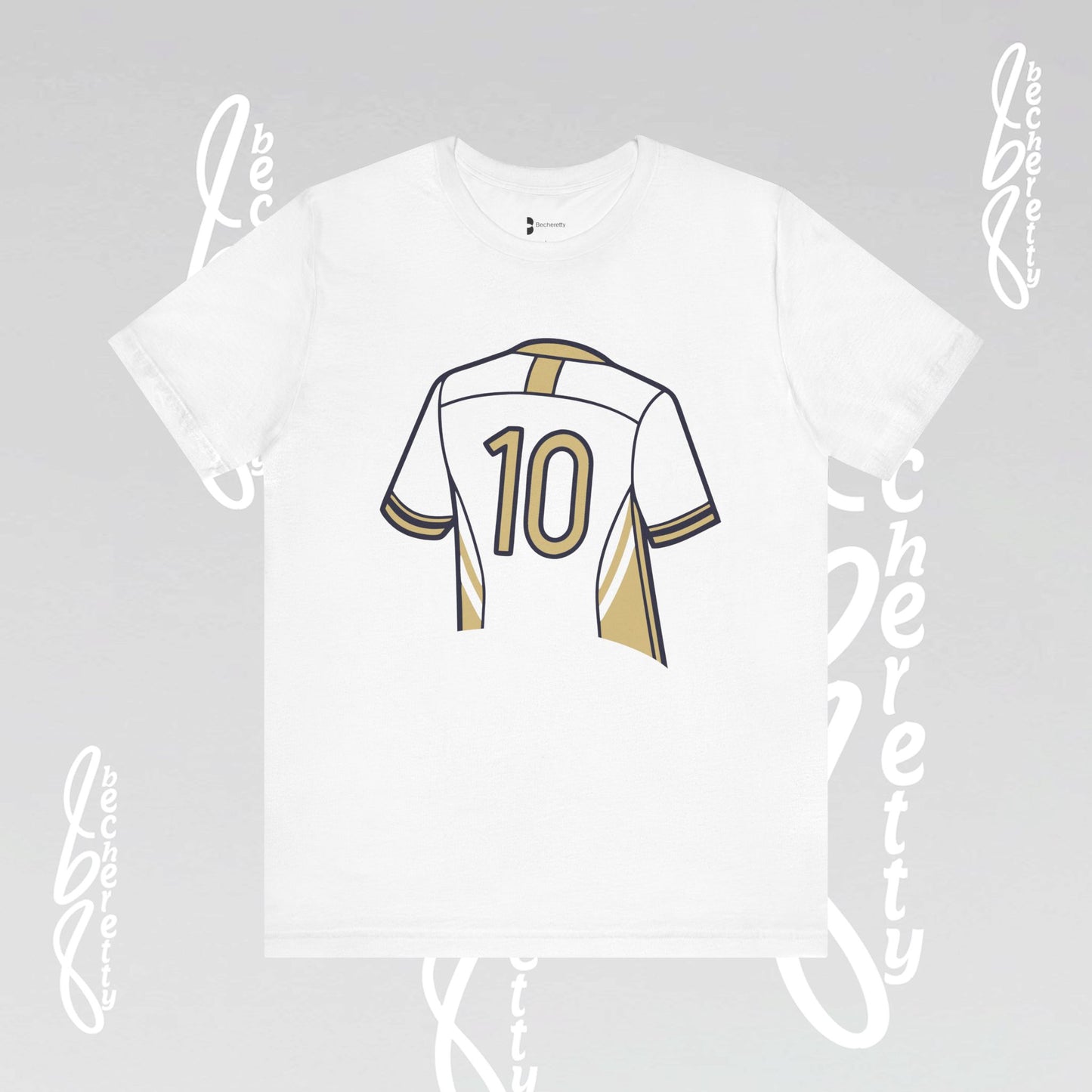 Soccer T-Shirt Number 10 Unisex - Graphic Becheretty - Game Day - Casual wear - Gift for Soccer Lovers