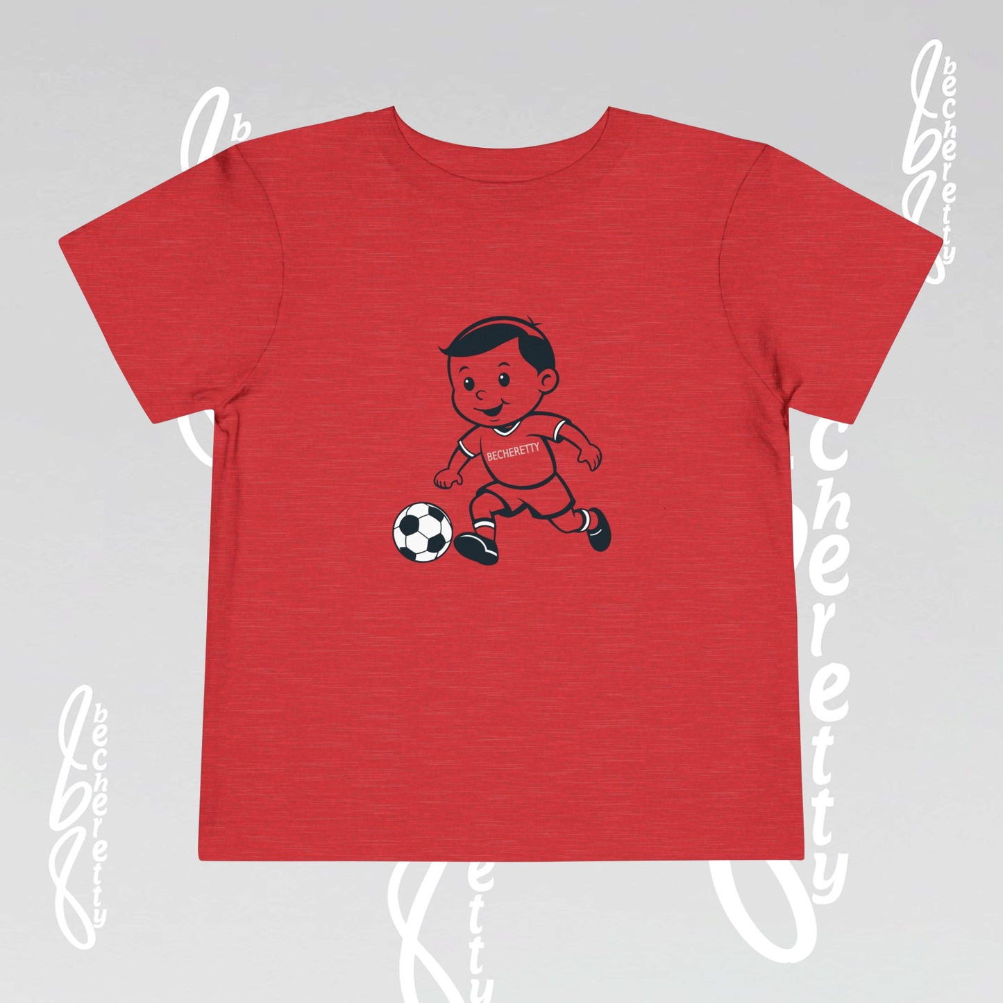 Toddler T'Shirt for Playful Days By Becheretty Design - Casual Toddler Wear - Soccer Lovers