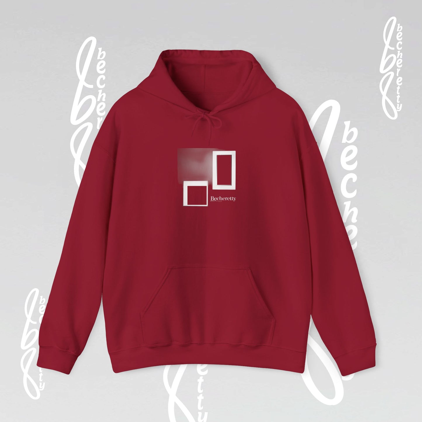 Graphic Hooded Becheretty - Art Minimalist - Unisex - Perfect for casual wear or lounging around the house