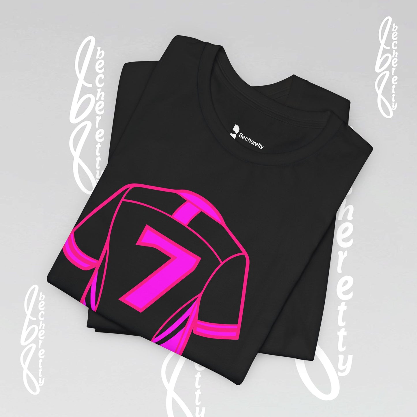 Soccer T-Shirt Number 7 - Art Minimalist Graphic Becheretty - New style of t-shirt for soccer fans, casual wear