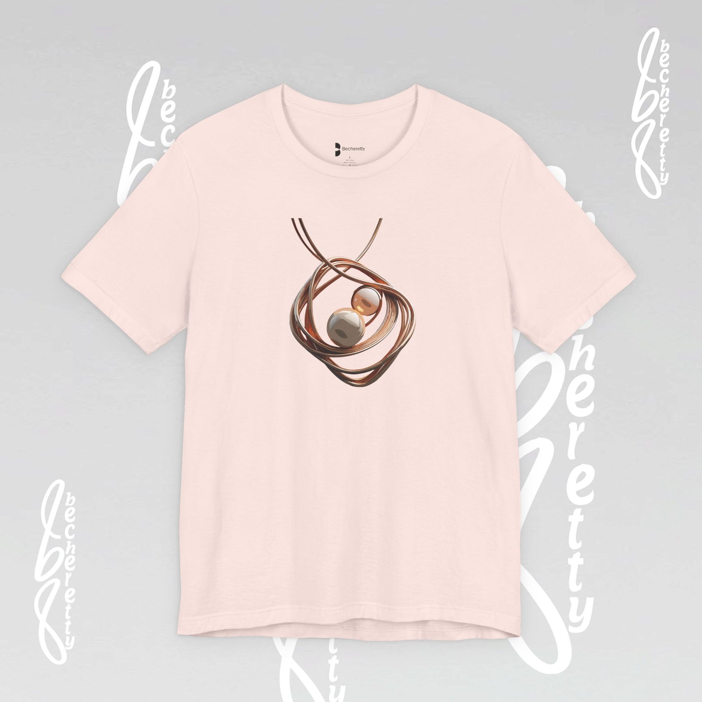 Art Lovers - Necklace t-Shirt Becheretty Casual Wear, Everyday Fashion - Unique Style, Graphic T-Shirt