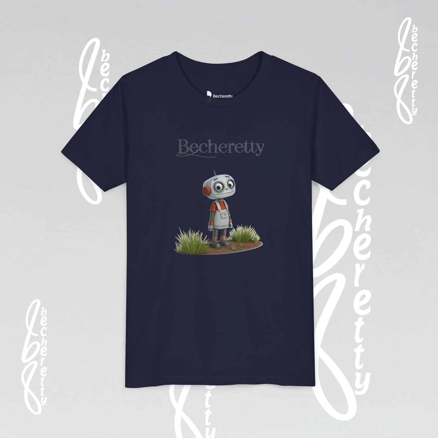 Youth T-Shirt short sleeve - Becheretty Graphic - Funny Robot - Casual Wear - Unique Kids Apparel
