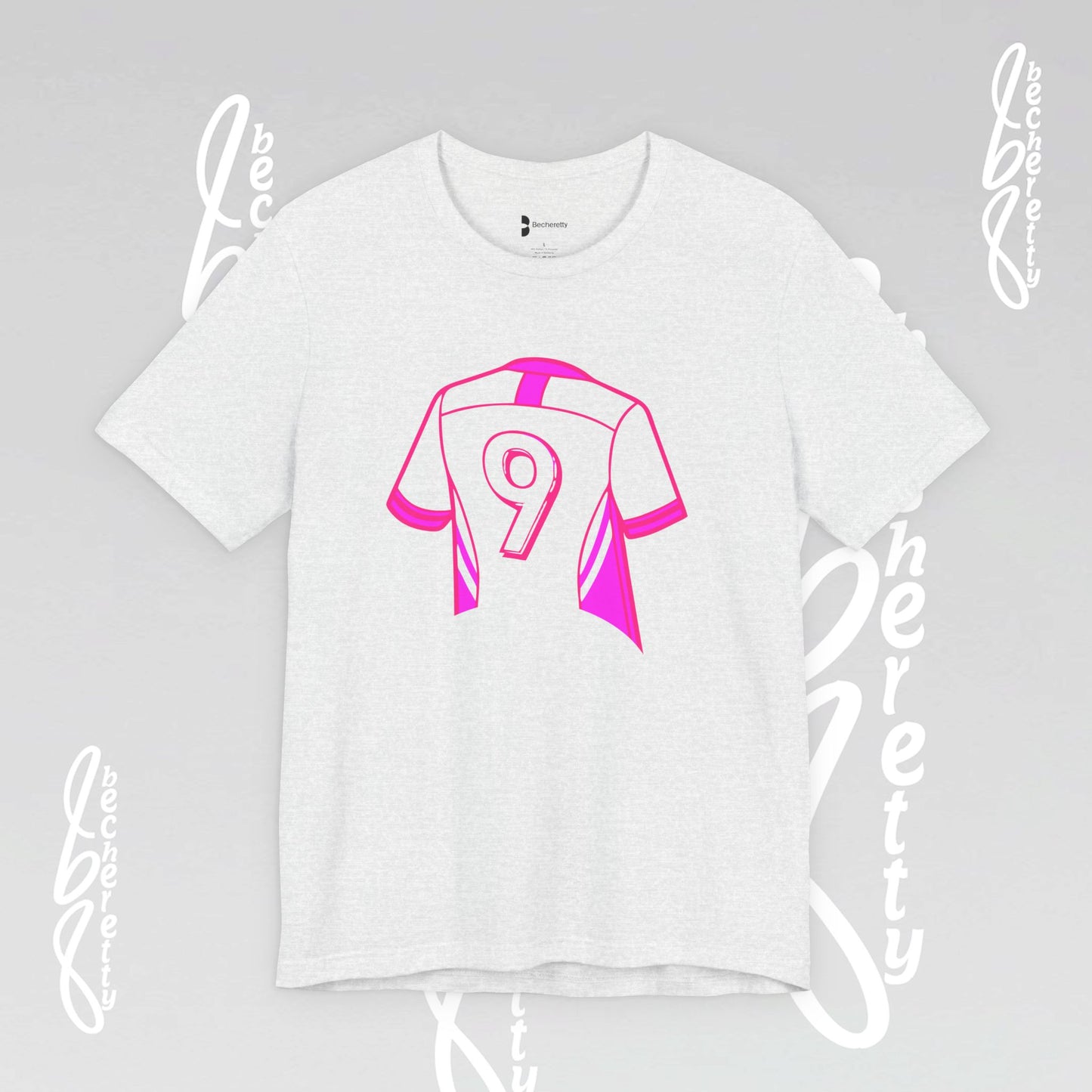 T-Shirt Number 9 - GOAL- Art Graphic Becheretty - Perfect Gift for Soccer Lovers - Casual Wear