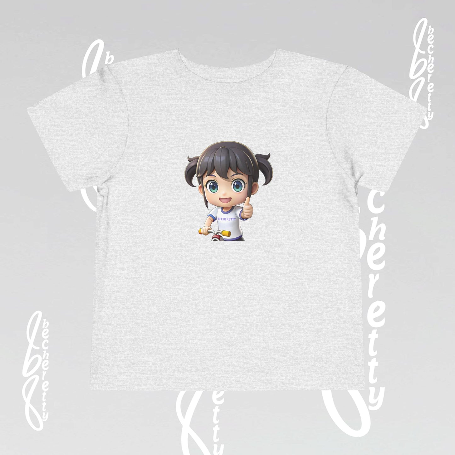 Toddler T-Shirt Cute Graphic Character Becheretty - Playful Toddler Wear - Summer Top