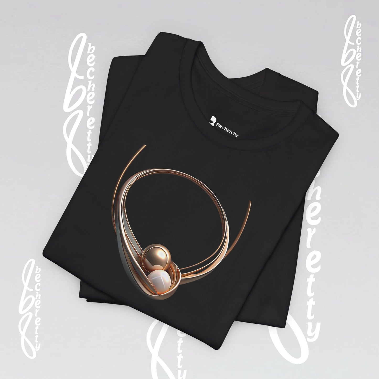 Elegant Pearl-Inspired - Graphic Tee Becheretty - Casual T-Shirt, Gift for Her, Stylish Summer Wear, Unique Fashion Statement