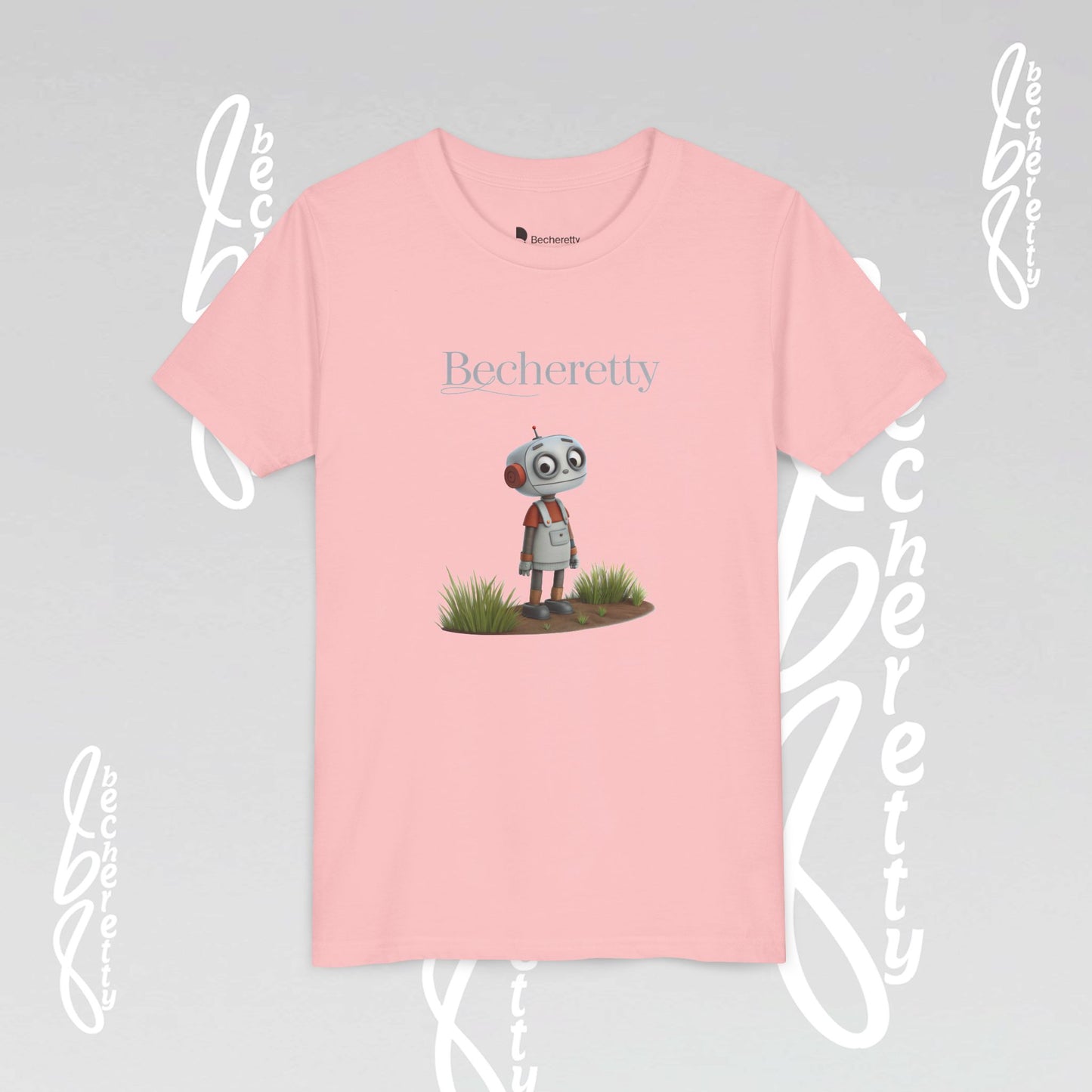 Youth T-Shirt short sleeve - Becheretty Graphic - Funny Robot - Casual Wear - Unique Kids Apparel