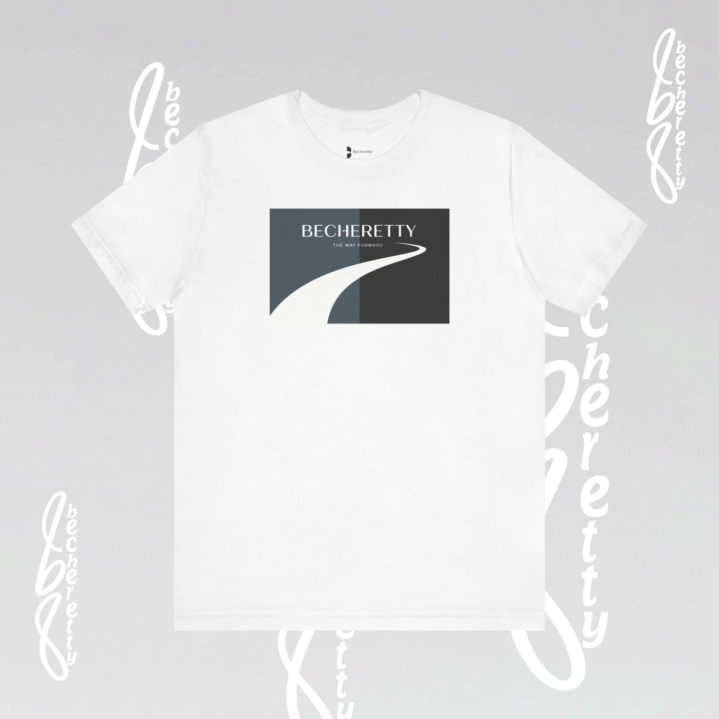 Short Sleeve Tee with Modern Minimalist Design Becheretty - Casual Wear, Gift Idea, Streetwear, Everyday Comfort