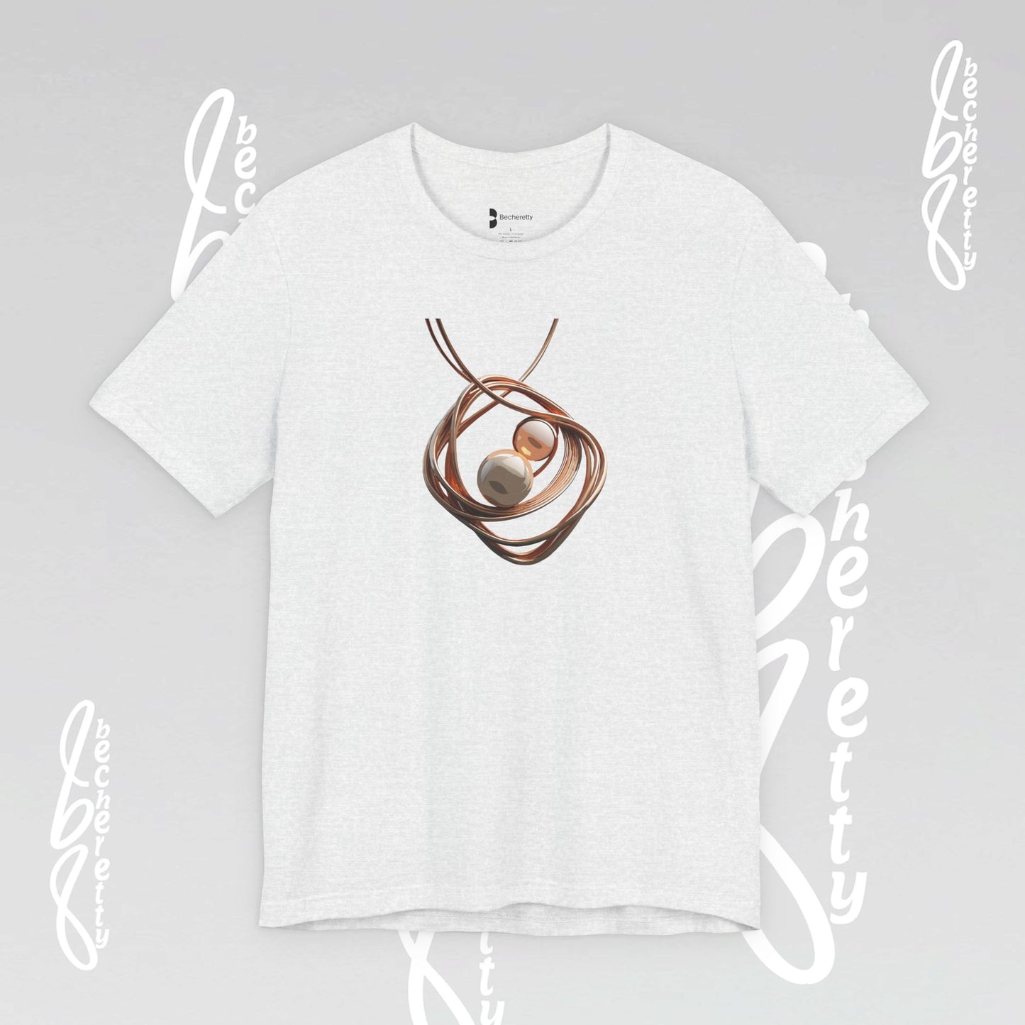 Art Lovers - Necklace t-Shirt Becheretty Casual Wear, Everyday Fashion - Unique Style, Graphic T-Shirt