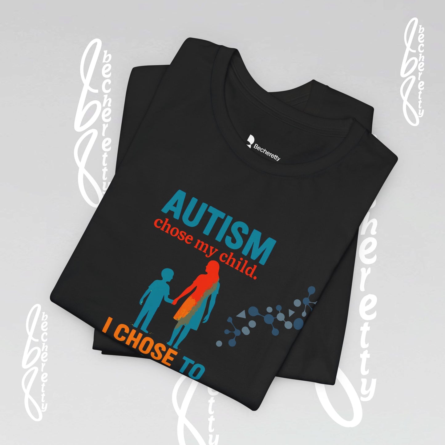 Autism Awareness Unisex Tee - Becheretty Graphic - Perfect gift for parents and friends supporting the cause.