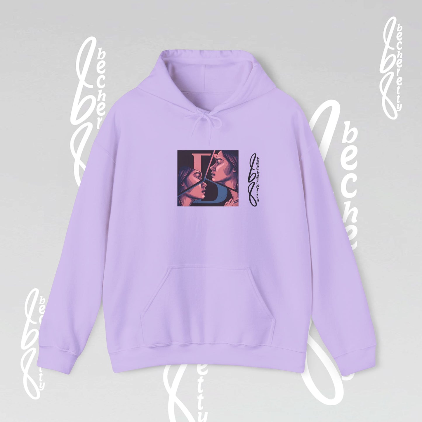 Hooded Sweatshirt Becheretty - Art Graphic Design - Unisex Gift